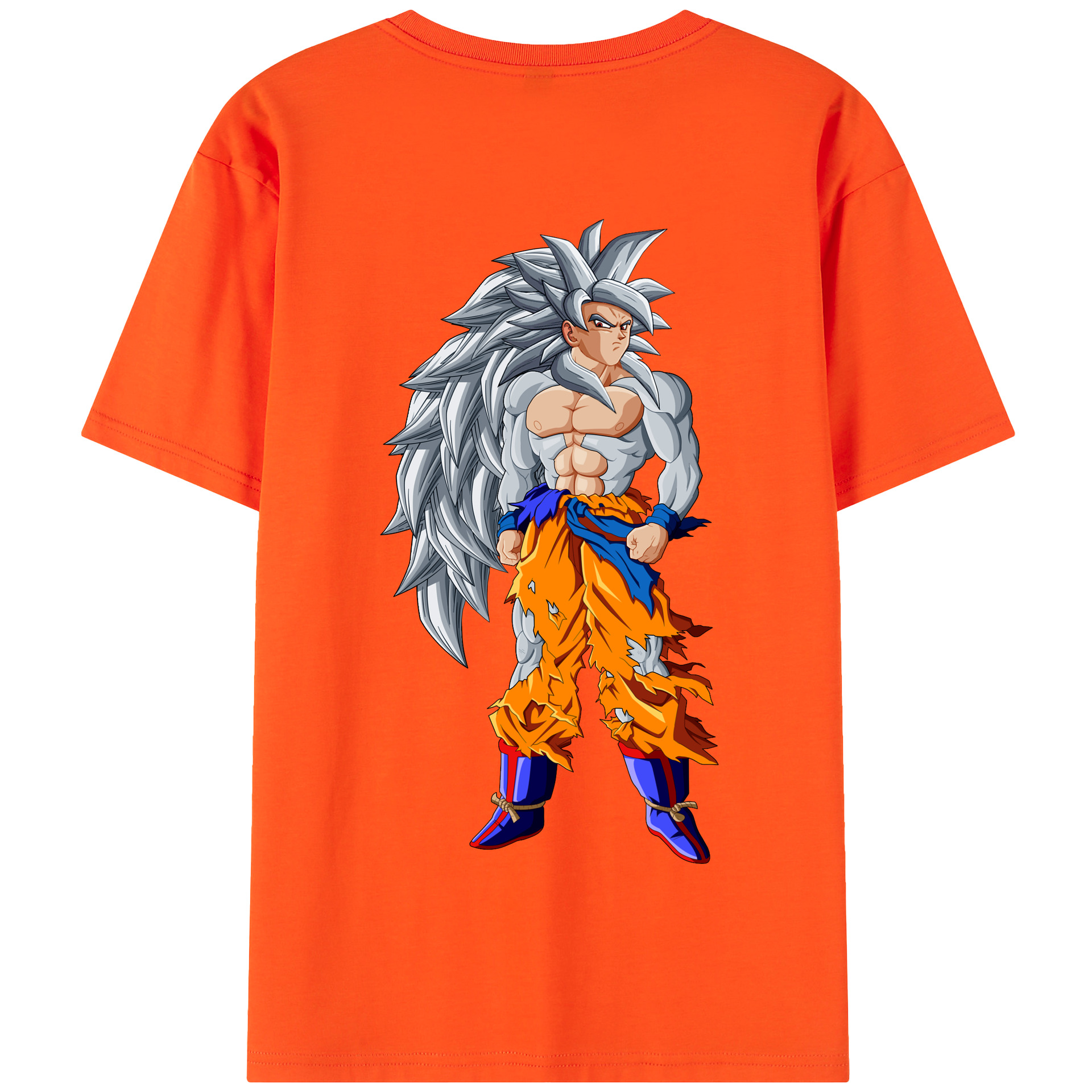 （画像用） ドラゴンボール 孫悟空（そん ごくう）Son Goku カカロット DRAGON BALL Kakarotto 綿100％半袖Tシャツ（背面プリント）