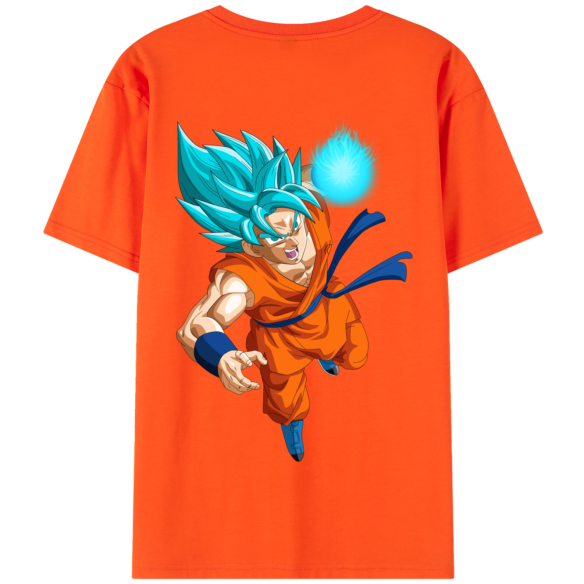 （画像用） ドラゴンボール 孫悟空（そん ごくう）Son Goku カカロット DRAGON BALL Kakarotto 綿100％半袖Tシャツ（背面プリント）