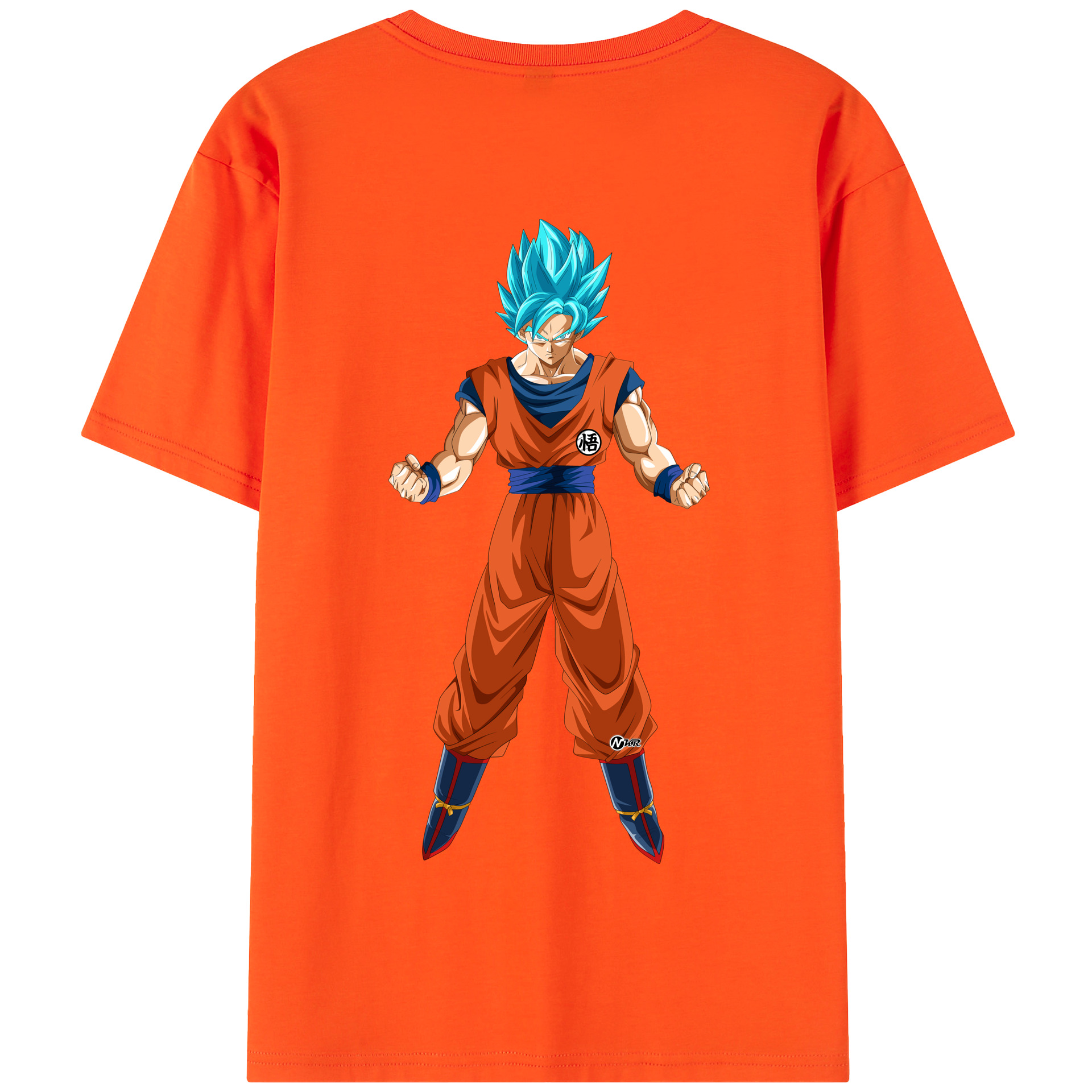 （画像用） ドラゴンボール 孫悟空（そん ごくう）Son Goku カカロット DRAGON BALL Kakarotto 綿100％半袖Tシャツ（背面プリント）