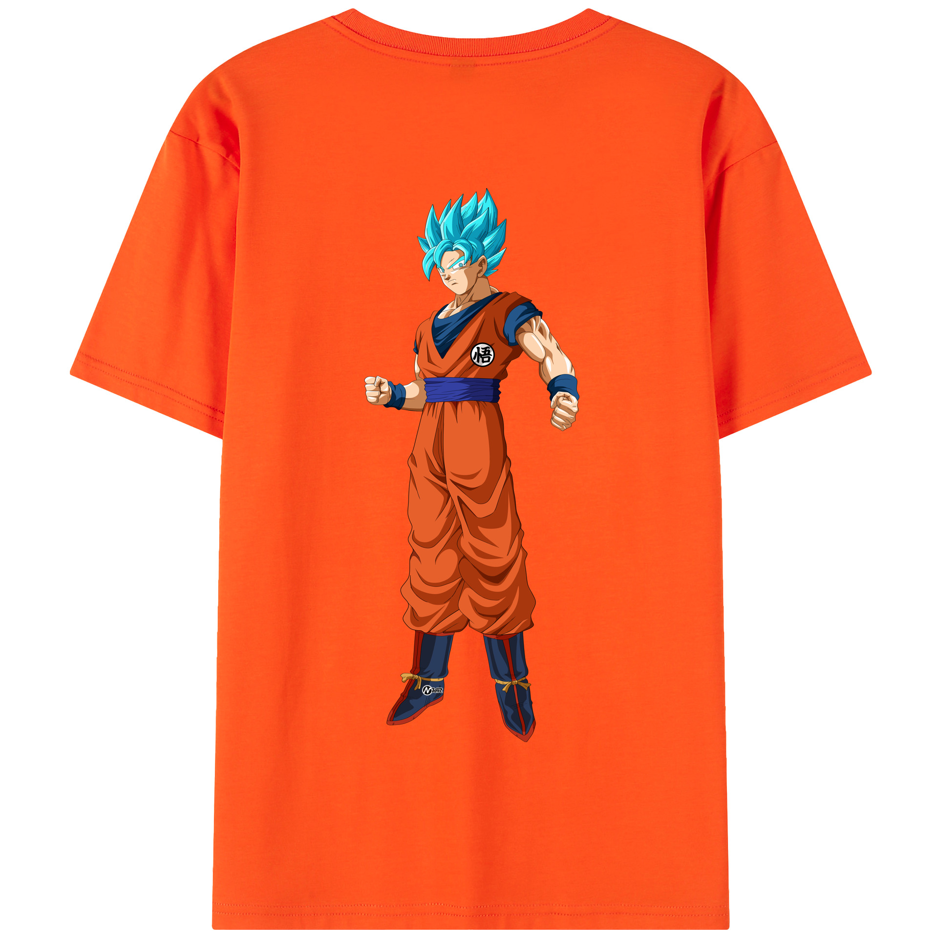 （画像用） ドラゴンボール 孫悟空（そん ごくう）Son Goku カカロット DRAGON BALL Kakarotto 綿100％半袖Tシャツ（背面プリント）