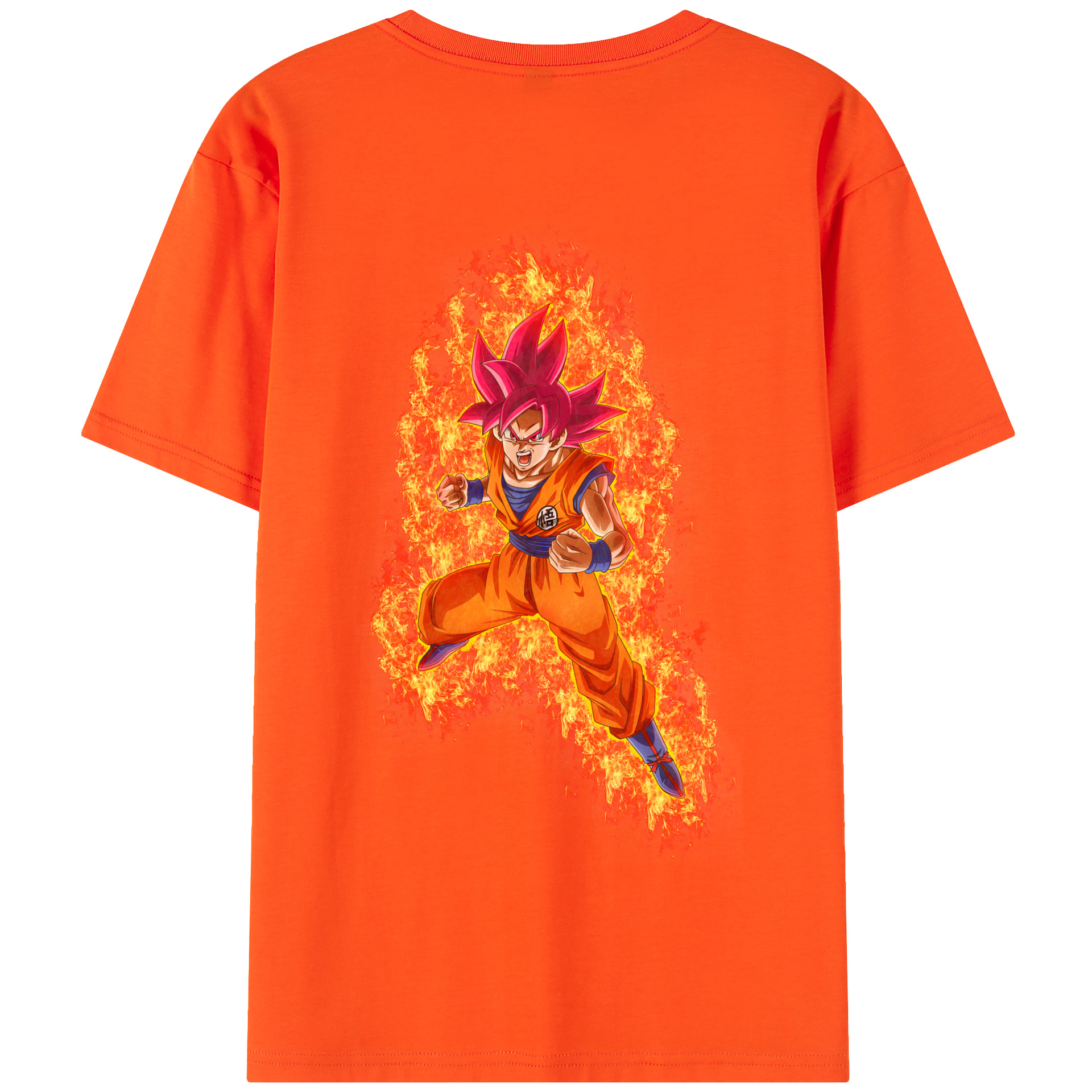 （画像用） ドラゴンボール 孫悟空（そん ごくう）Son Goku カカロット DRAGON BALL Kakarotto 綿100％半袖Tシャツ（背面プリント）