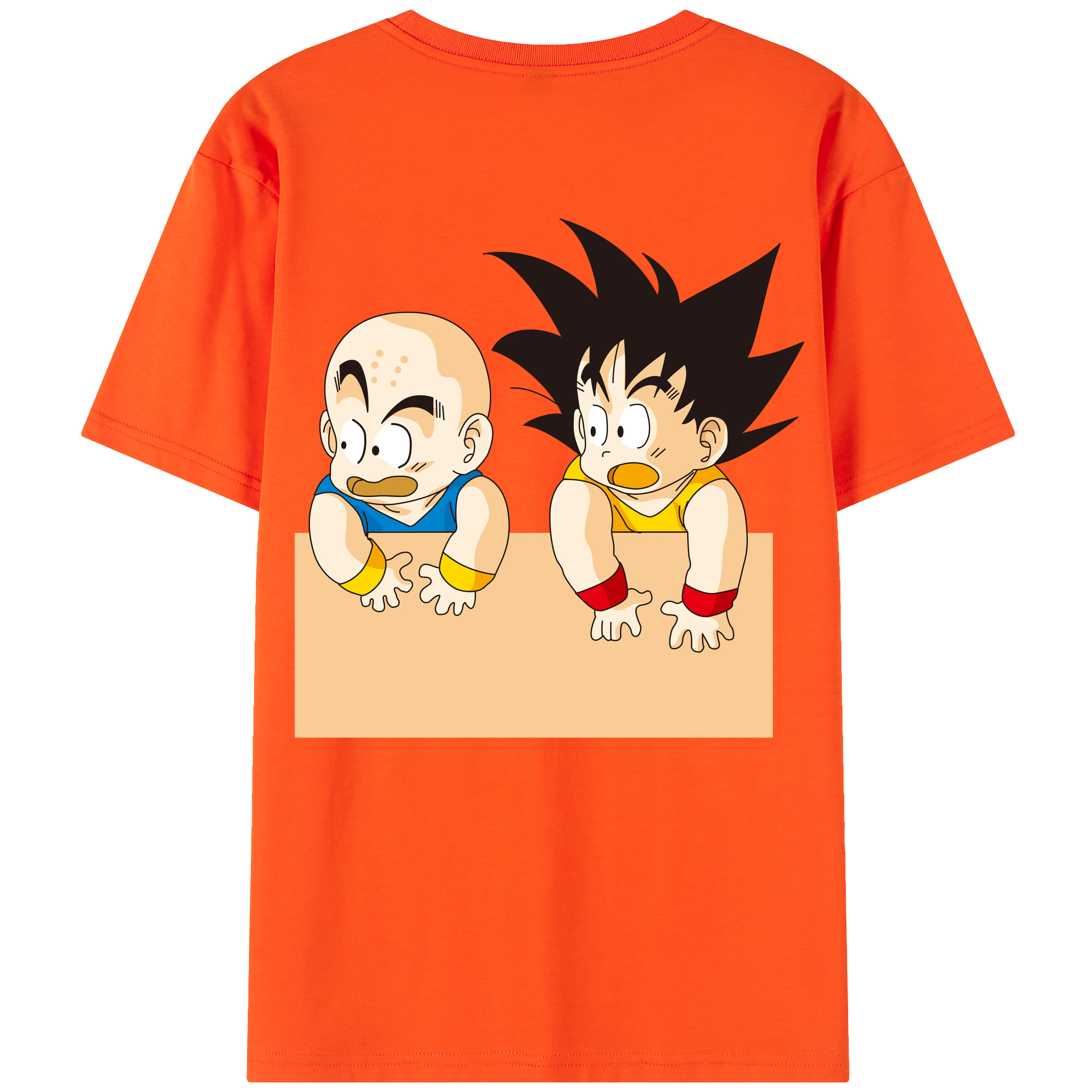 （画像用） ドラゴンボール 孫悟空（そん ごくう）Son Goku カカロット DRAGON BALL Kakarotto 綿100％半袖Tシャツ（背面プリント）