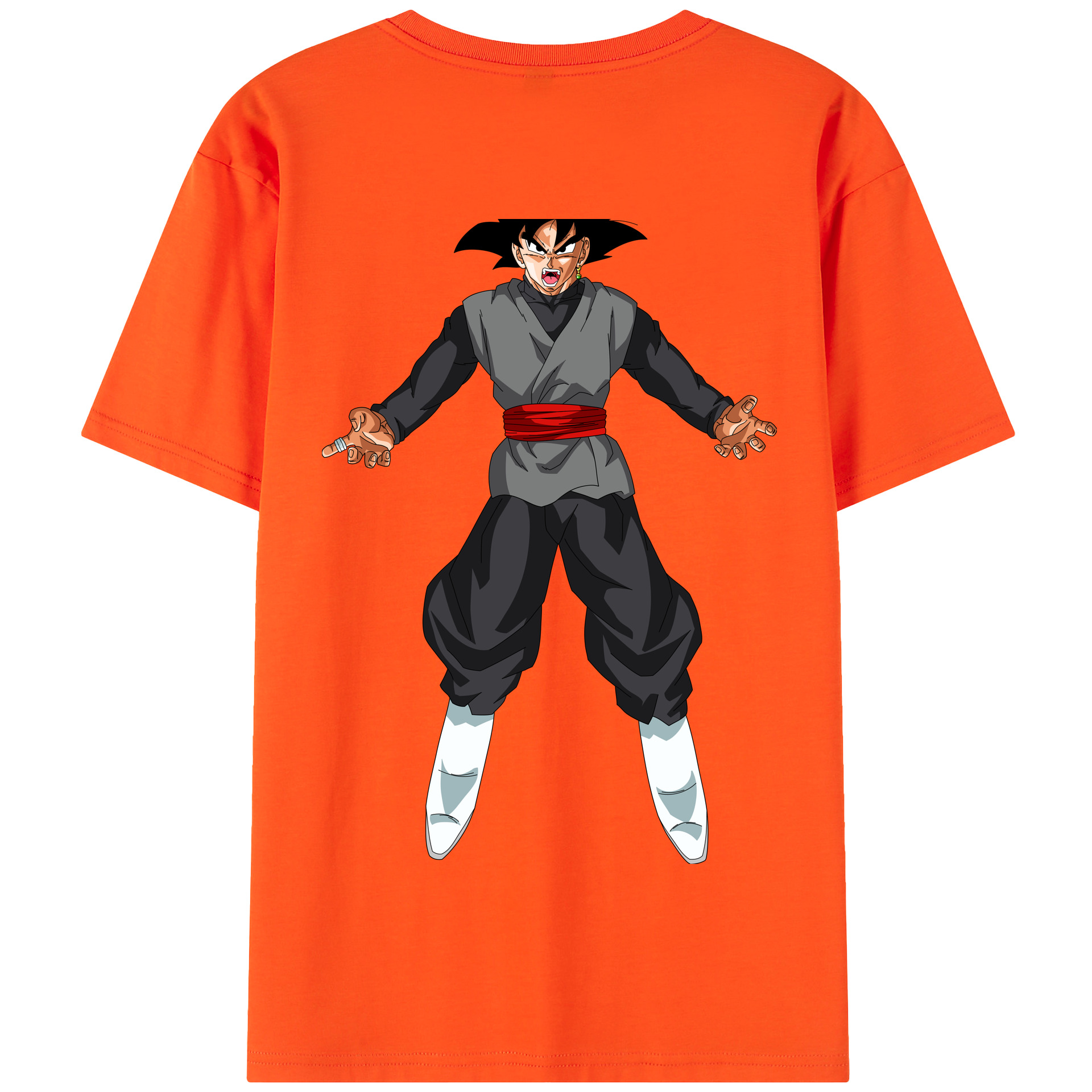 （画像用） ドラゴンボール ベジータ四世（Bejīta Yonsei）DRAGON BALL Vegeta IV 綿100％半袖Tシャツ（背面プリント）