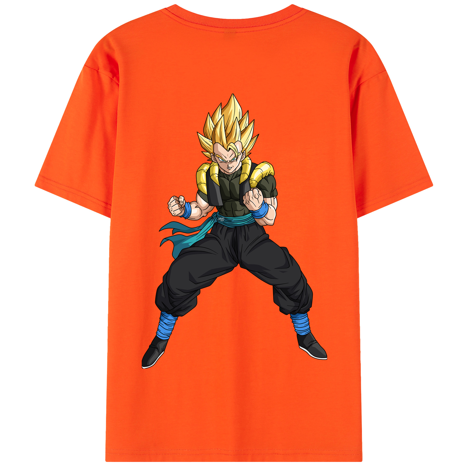 （画像用） ドラゴンボール ベジータ四世（Bejīta Yonsei）DRAGON BALL Vegeta IV 綿100％半袖Tシャツ（背面プリント）