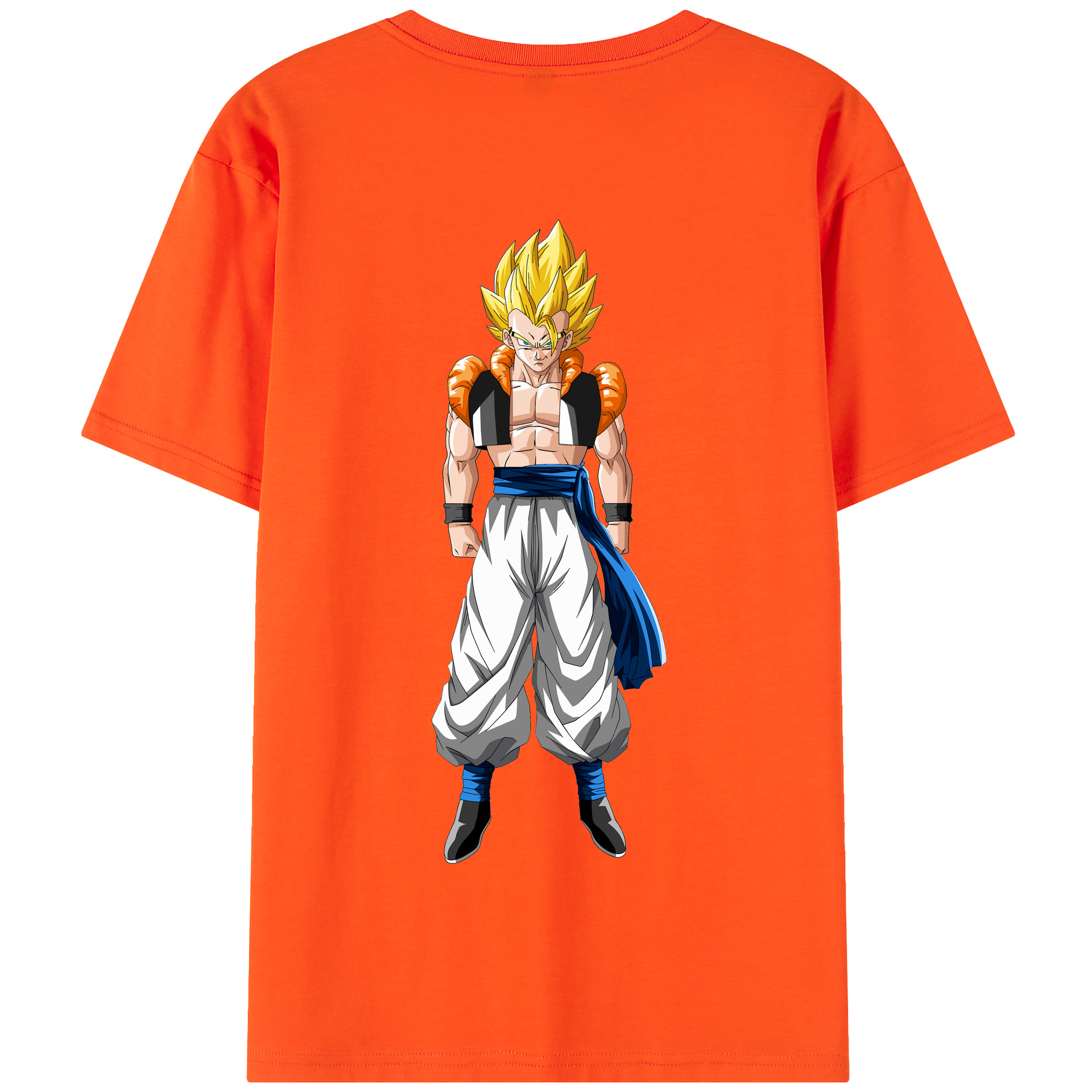 （画像用） ドラゴンボール ベジータ四世（Bejīta Yonsei）DRAGON BALL Vegeta IV 綿100％半袖Tシャツ（背面プリント）