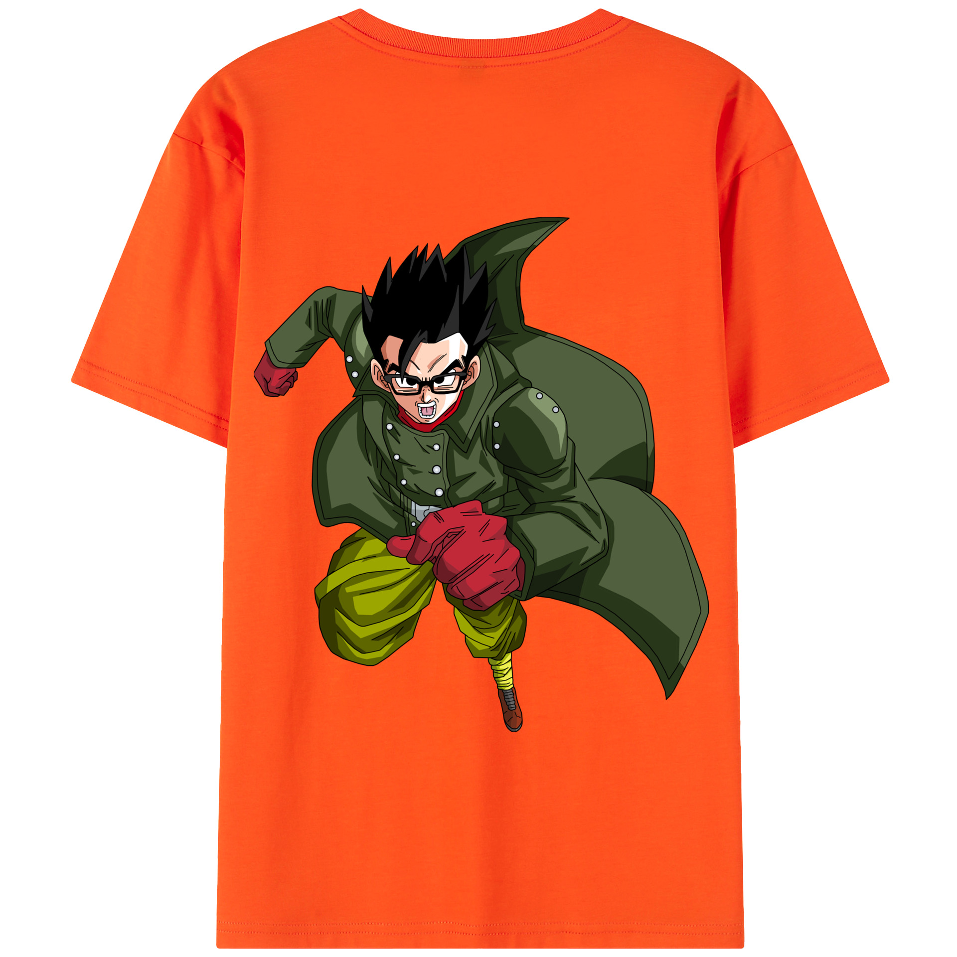 （画像用） ドラゴンボール 孫 悟飯（そんごはん）DRAGON BALL Son Gohan 綿100％半袖Tシャツ（背面プリント）