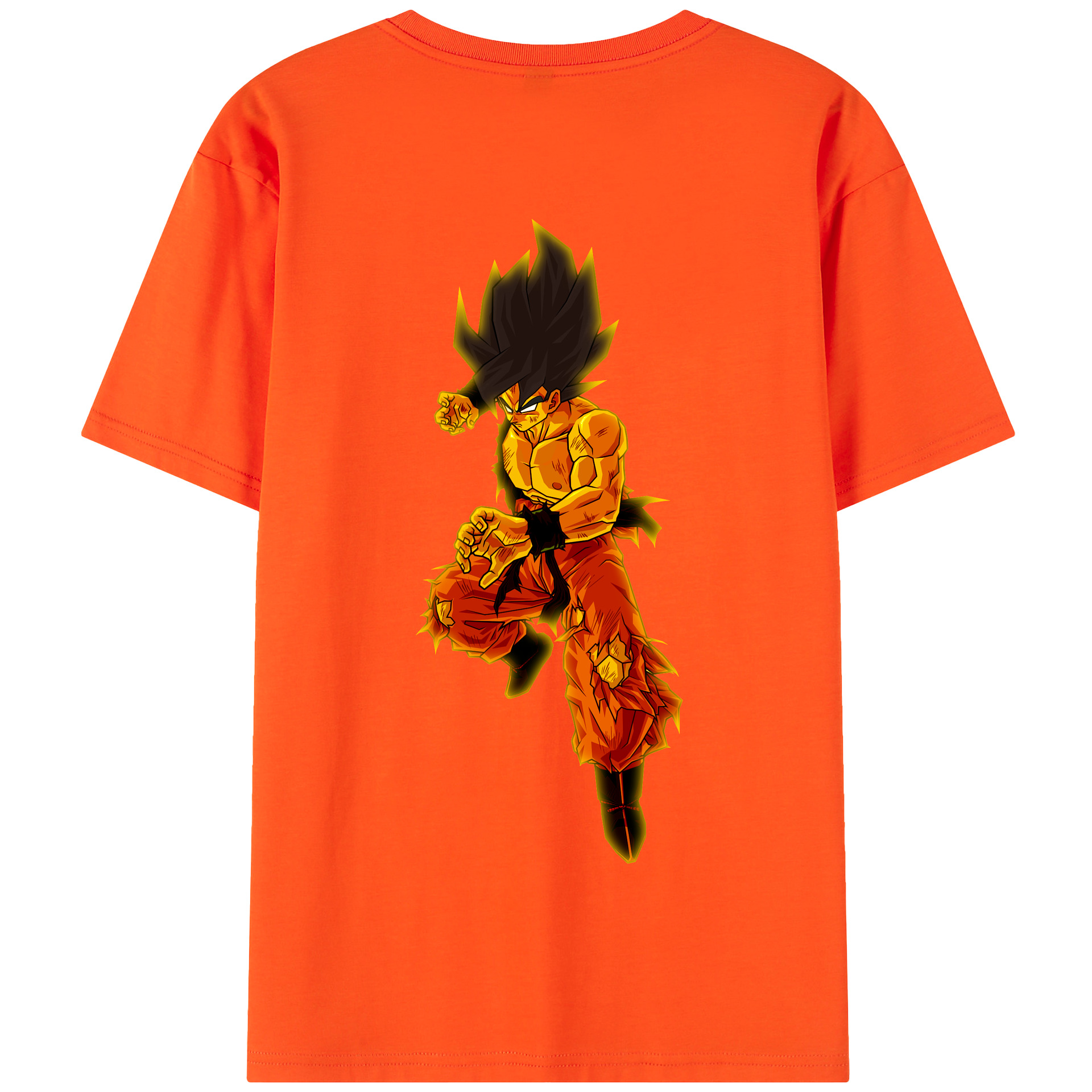 （画像用） ドラゴンボール 孫 悟飯（そんごはん）DRAGON BALL Son Gohan 綿100％半袖Tシャツ（背面プリント）