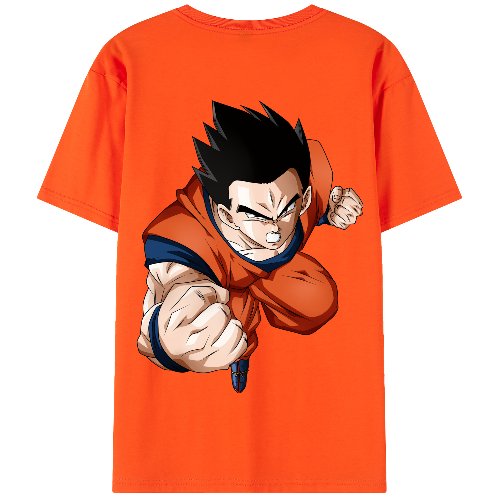 （画像用） ドラゴンボール 孫 悟飯（そんごはん）DRAGON BALL Son Gohan 綿100％半袖Tシャツ（背面プリント）