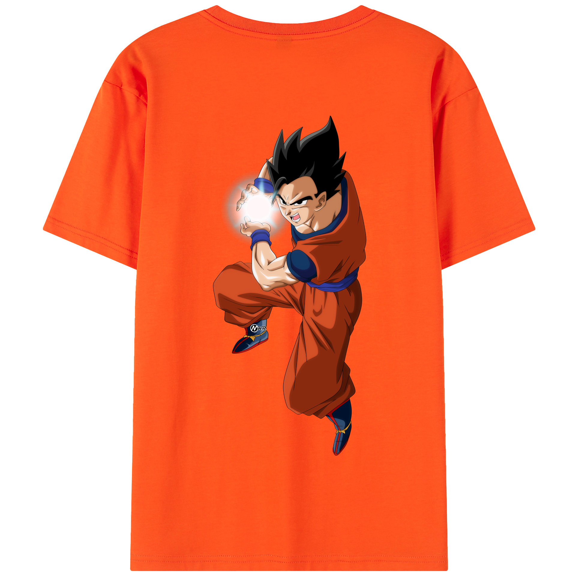 （画像用） ドラゴンボール 孫 悟飯（そんごはん）DRAGON BALL Son Gohan 綿100％半袖Tシャツ（背面プリント）