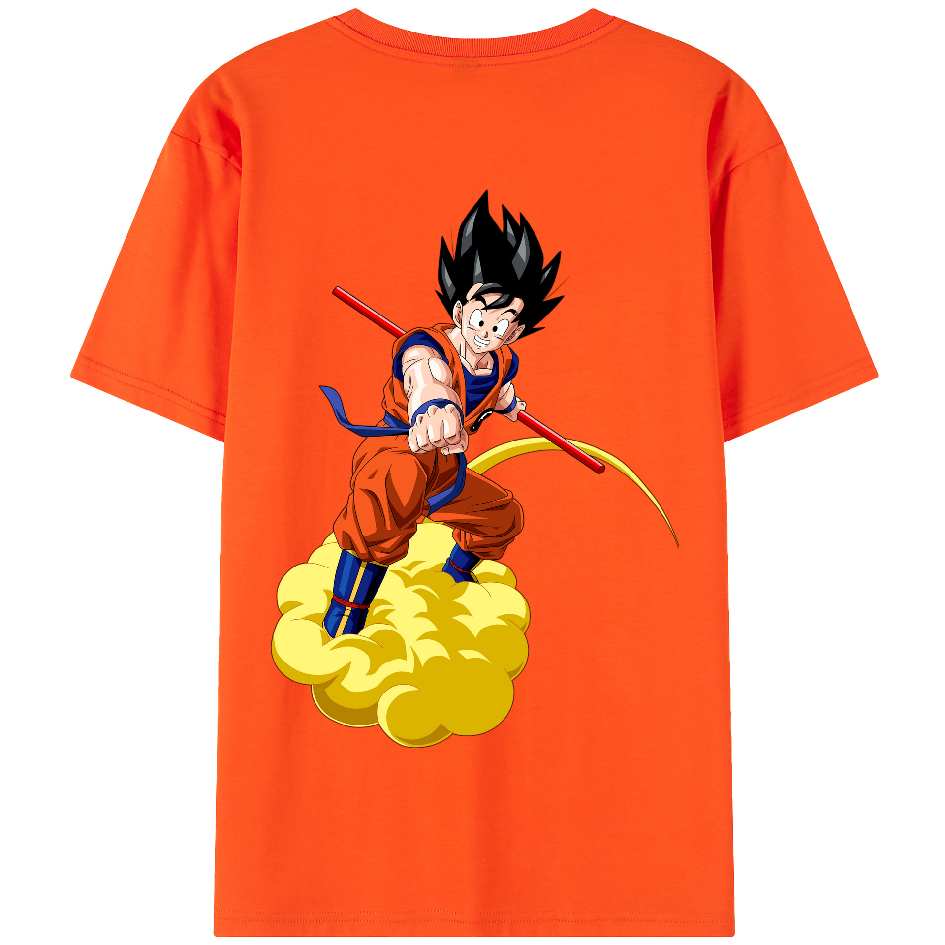 （画像用） ドラゴンボール 孫 悟飯（そんごはん）DRAGON BALL Son Gohan 綿100％半袖Tシャツ（背面プリント）