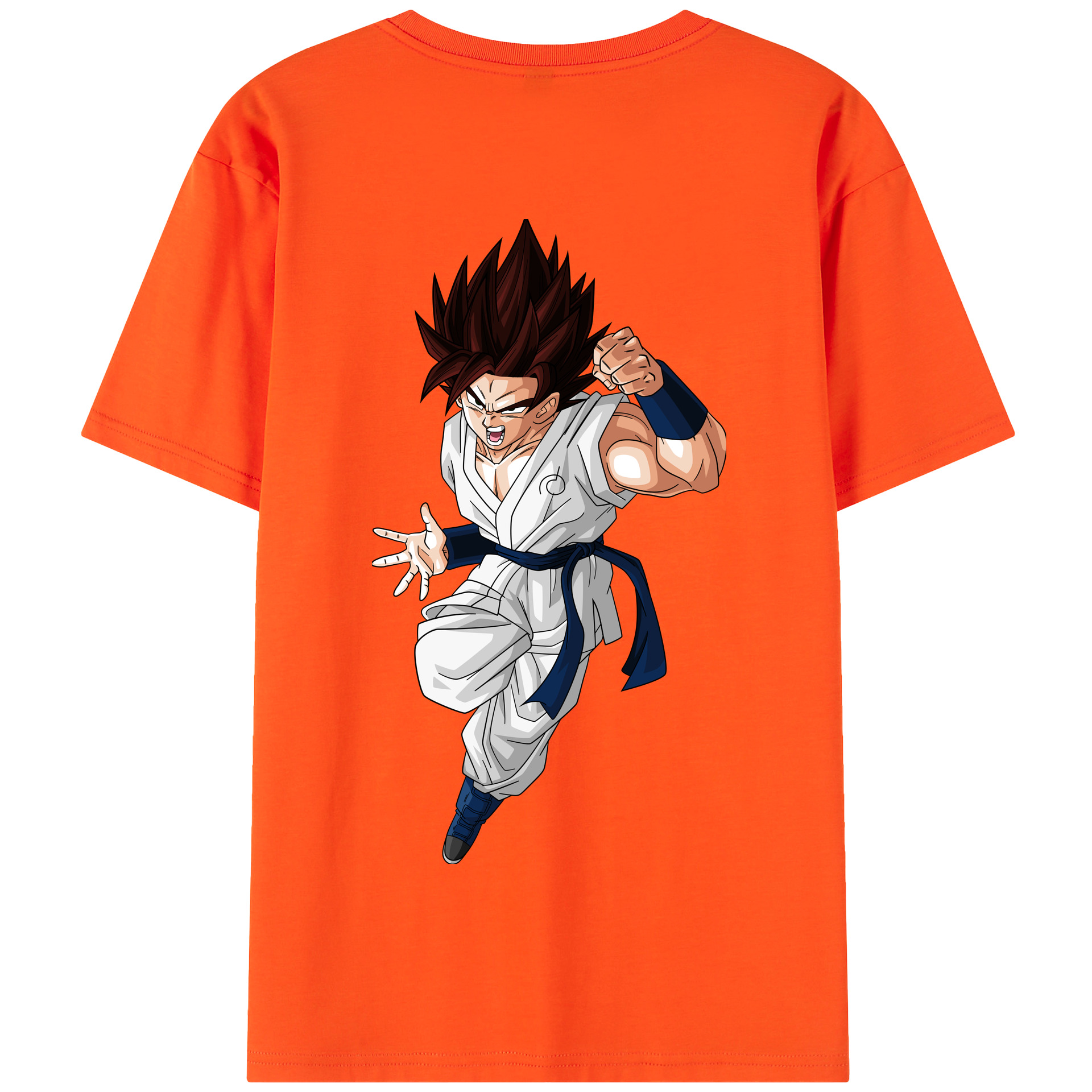 （画像用） ドラゴンボール 孫 悟飯（そんごはん）DRAGON BALL Son Gohan 綿100％半袖Tシャツ（背面プリント）