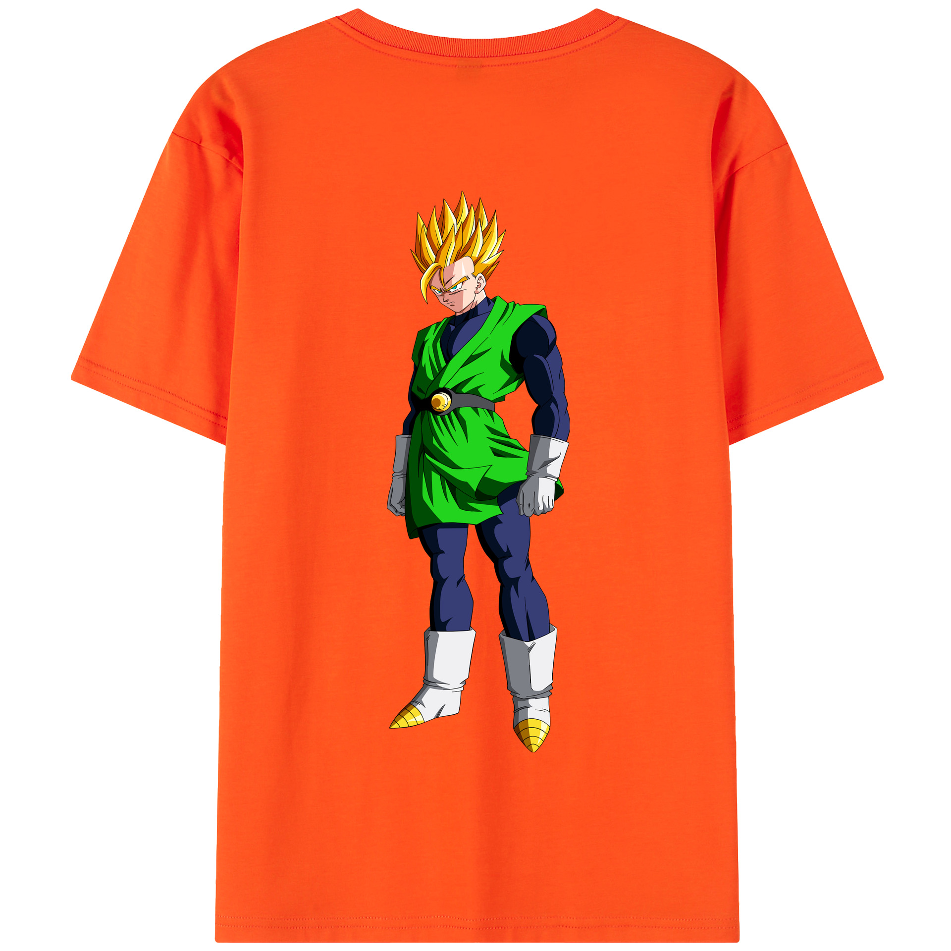 （画像用） ドラゴンボール 孫 悟飯（そんごはん）DRAGON BALL Son Gohan 綿100％半袖Tシャツ（背面プリント）