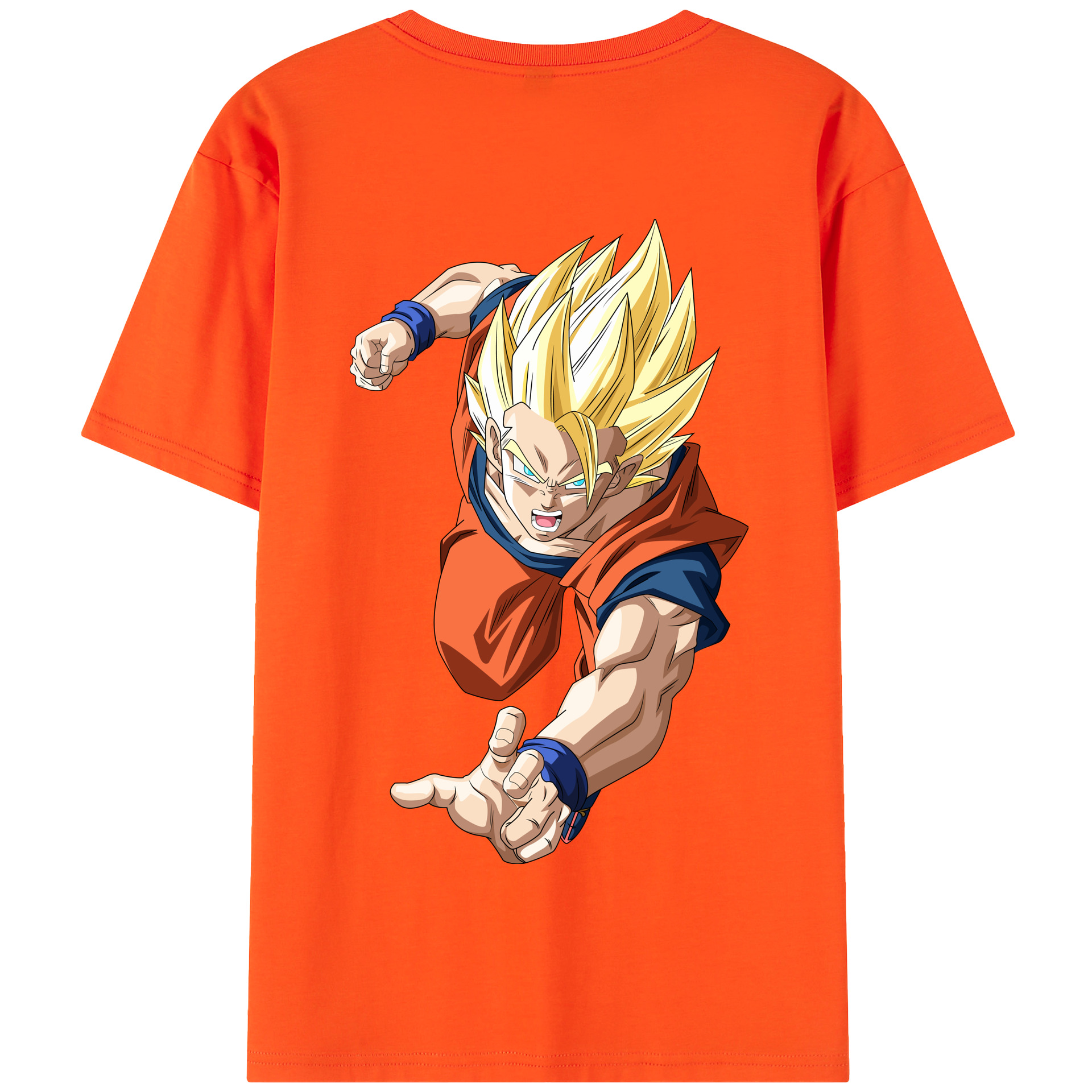 （画像用） ドラゴンボール 孫 悟飯（そんごはん）DRAGON BALL Son Gohan 綿100％半袖Tシャツ（背面プリント）