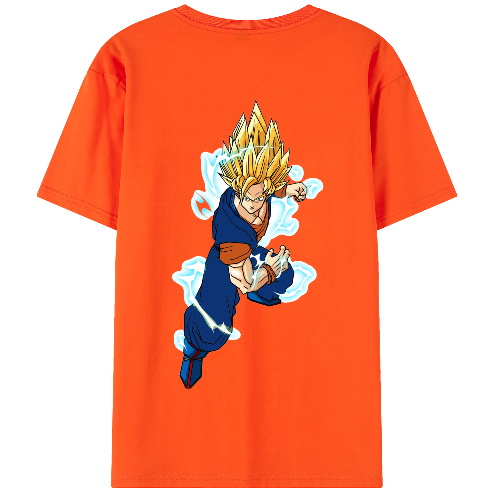 （画像用） ドラゴンボール 孫 悟飯（そんごはん）DRAGON BALL Son Gohan 綿100％半袖Tシャツ（背面プリント）