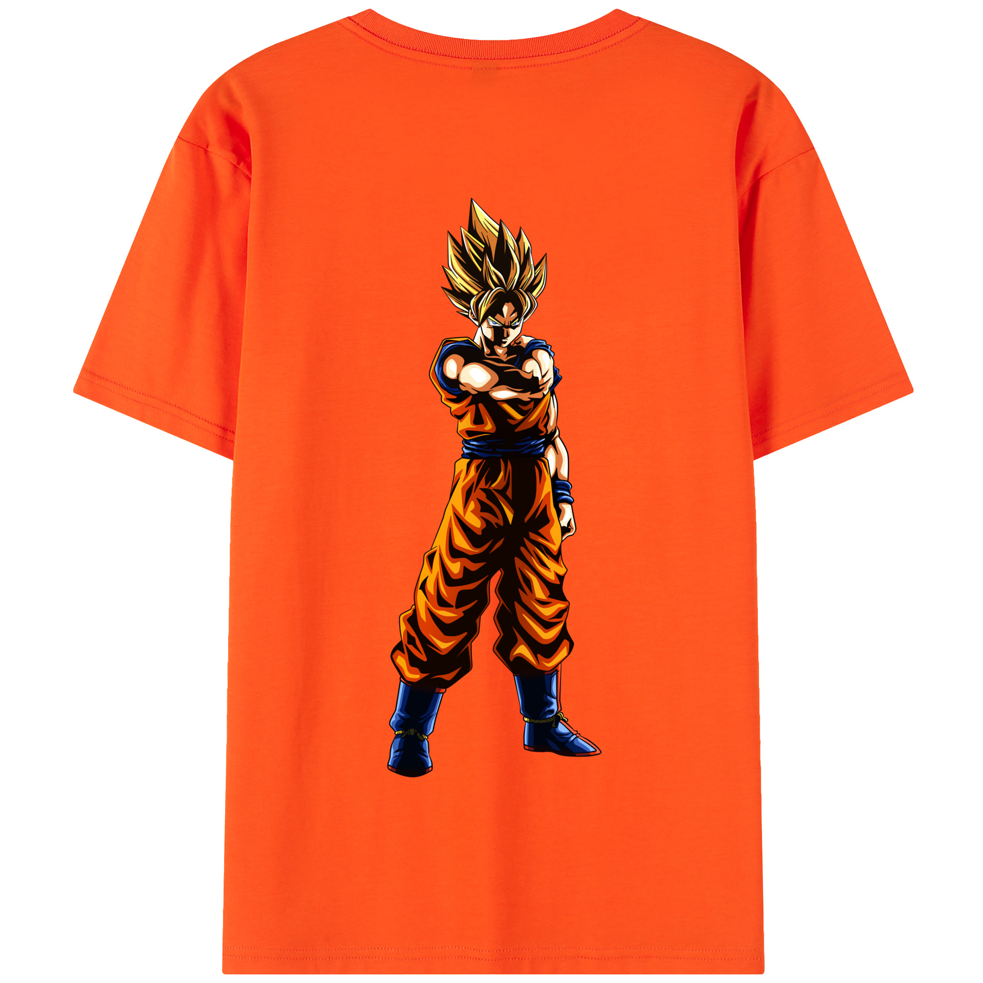 （画像用） ドラゴンボール 孫 悟飯（そんごはん）DRAGON BALL Son Gohan 綿100％半袖Tシャツ（背面プリント）