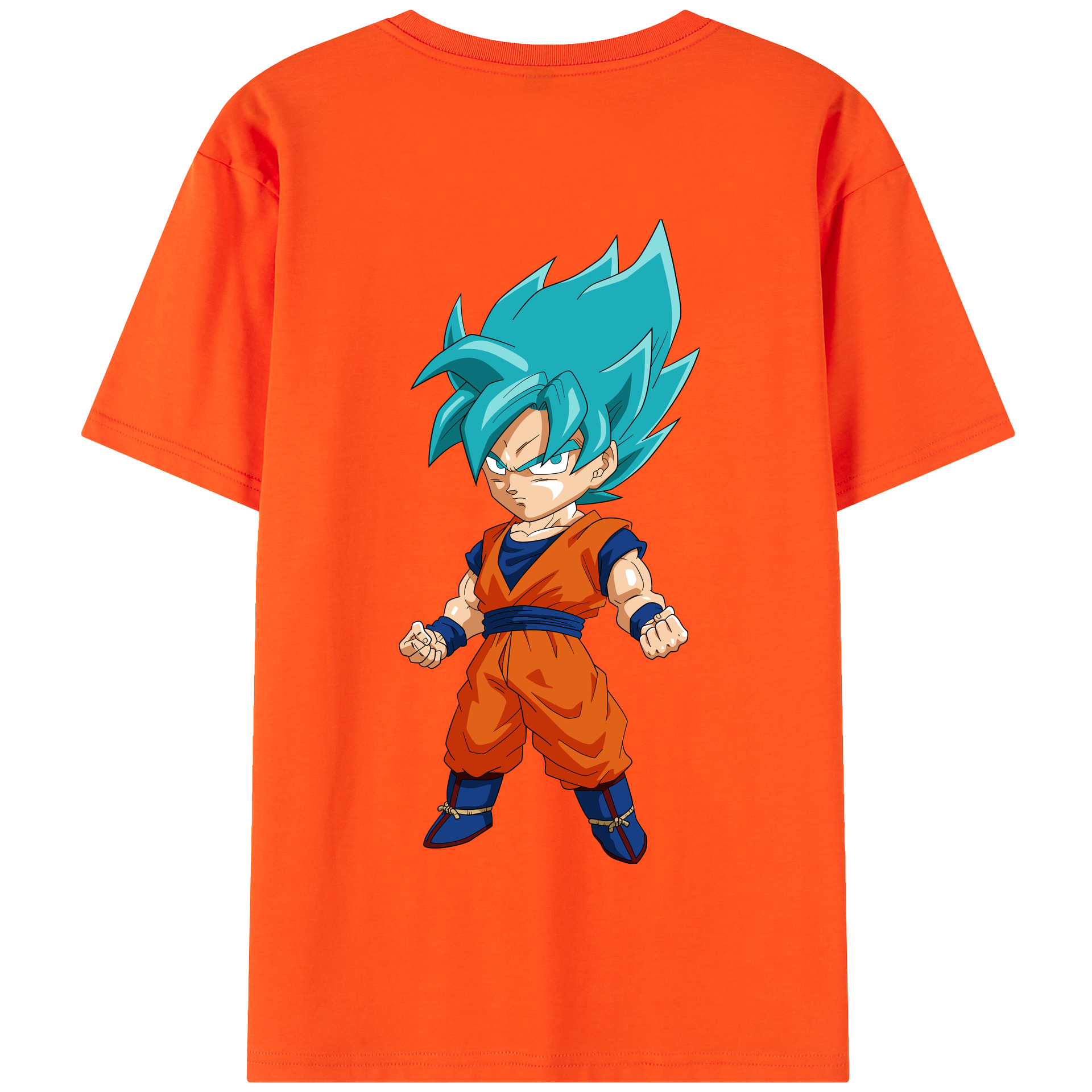 （画像用） ドラゴンボール 孫 悟飯（そんごはん）DRAGON BALL Son Gohan 綿100％半袖Tシャツ（背面プリント）