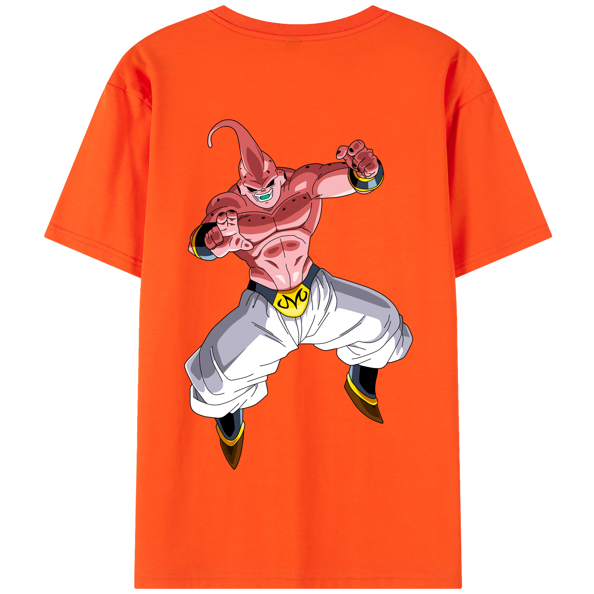 （画像用） ドラゴンボール 魔人ブウ DRAGON BALL Majin Buu 綿100％半袖Tシャツ（背面プリント）