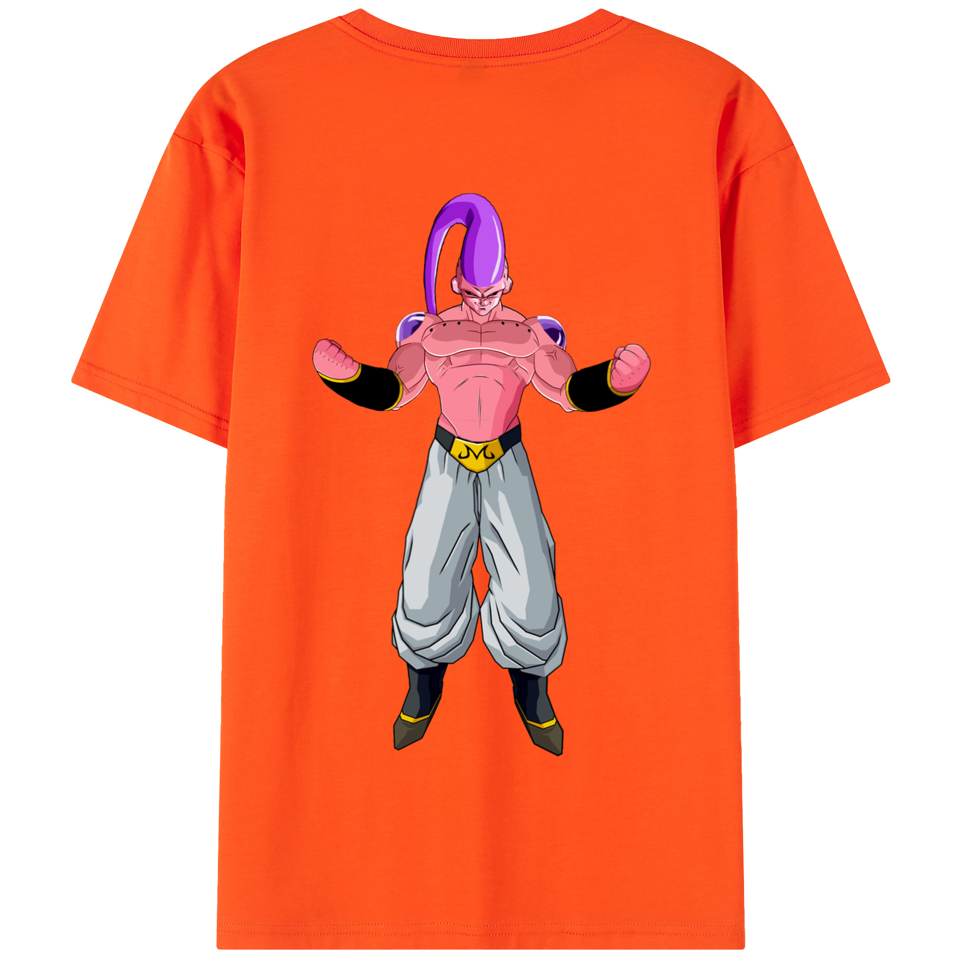 （画像用） ドラゴンボール 魔人ブウ DRAGON BALL Majin Buu 綿100％半袖Tシャツ（背面プリント）