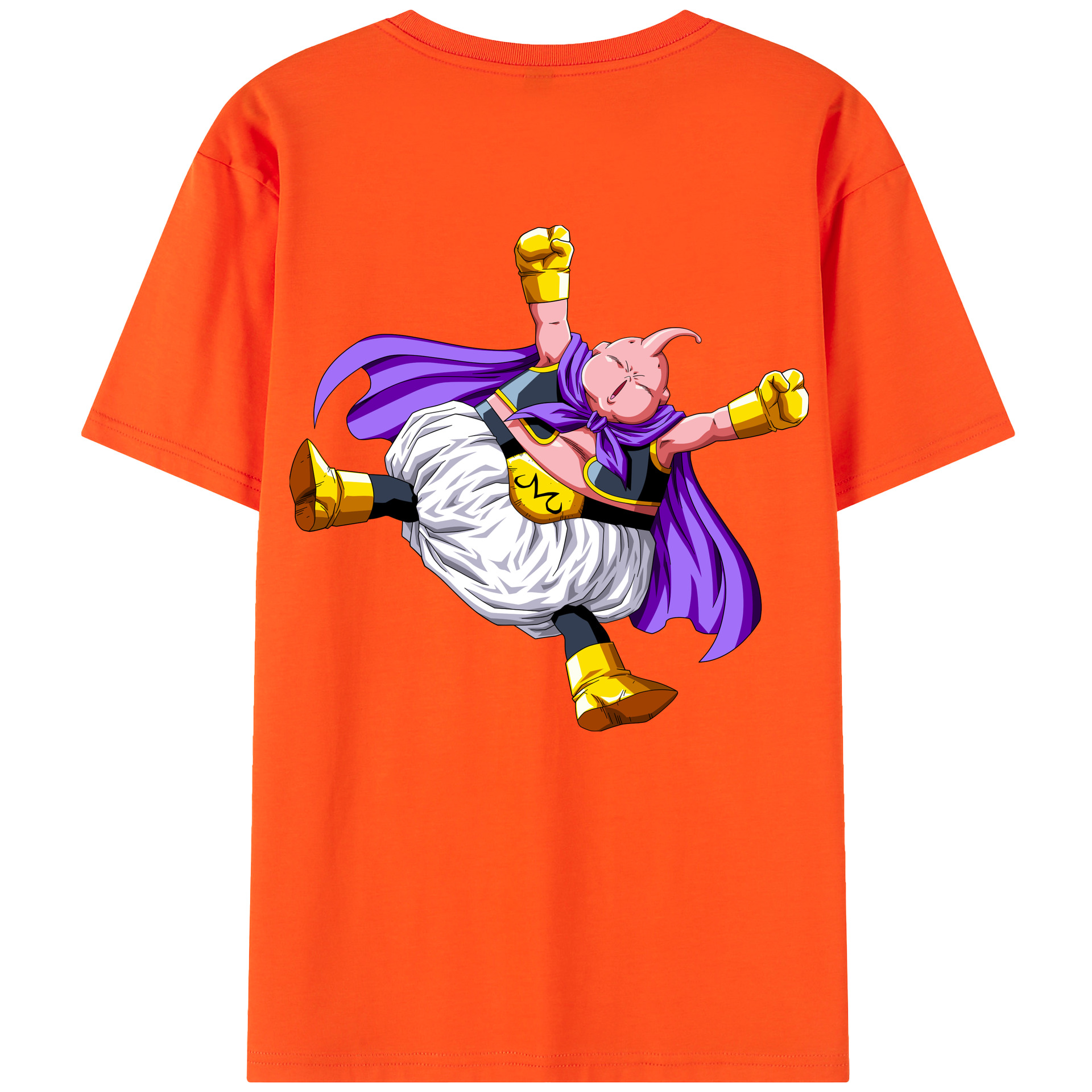 （画像用） ドラゴンボール 魔人ブウ DRAGON BALL Majin Buu 綿100％半袖Tシャツ（背面プリント）