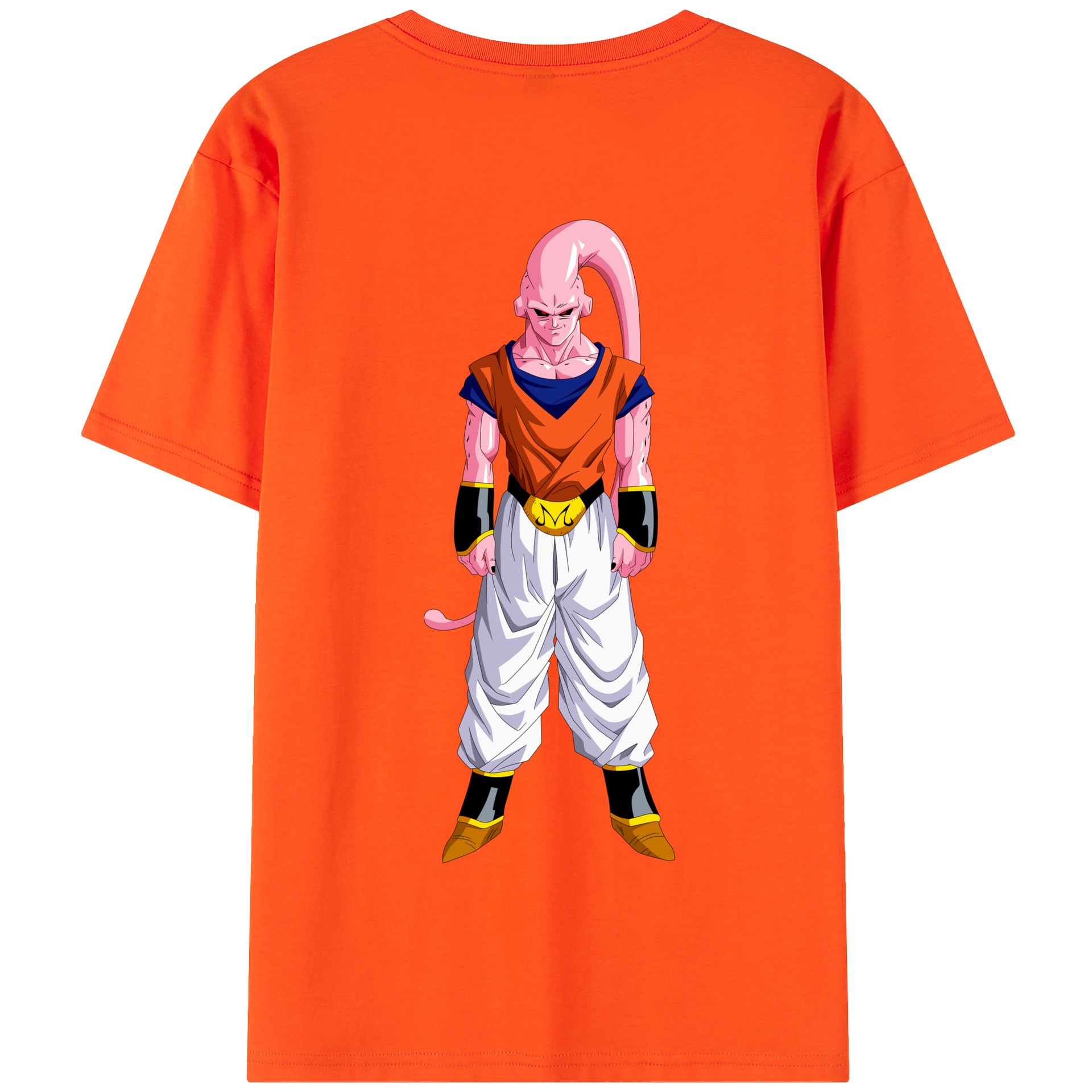 （画像用） ドラゴンボール 魔人ブウ DRAGON BALL Majin Buu 綿100％半袖Tシャツ（背面プリント）