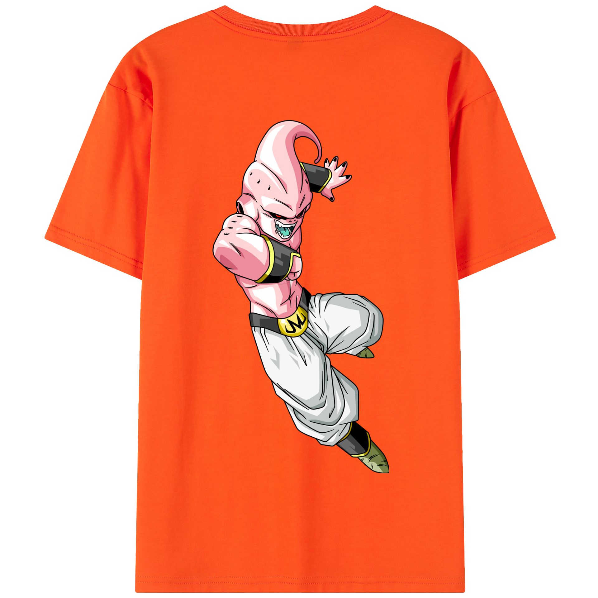 （画像用） ドラゴンボール 魔人ブウ DRAGON BALL Majin Buu 綿100％半袖Tシャツ（背面プリント）