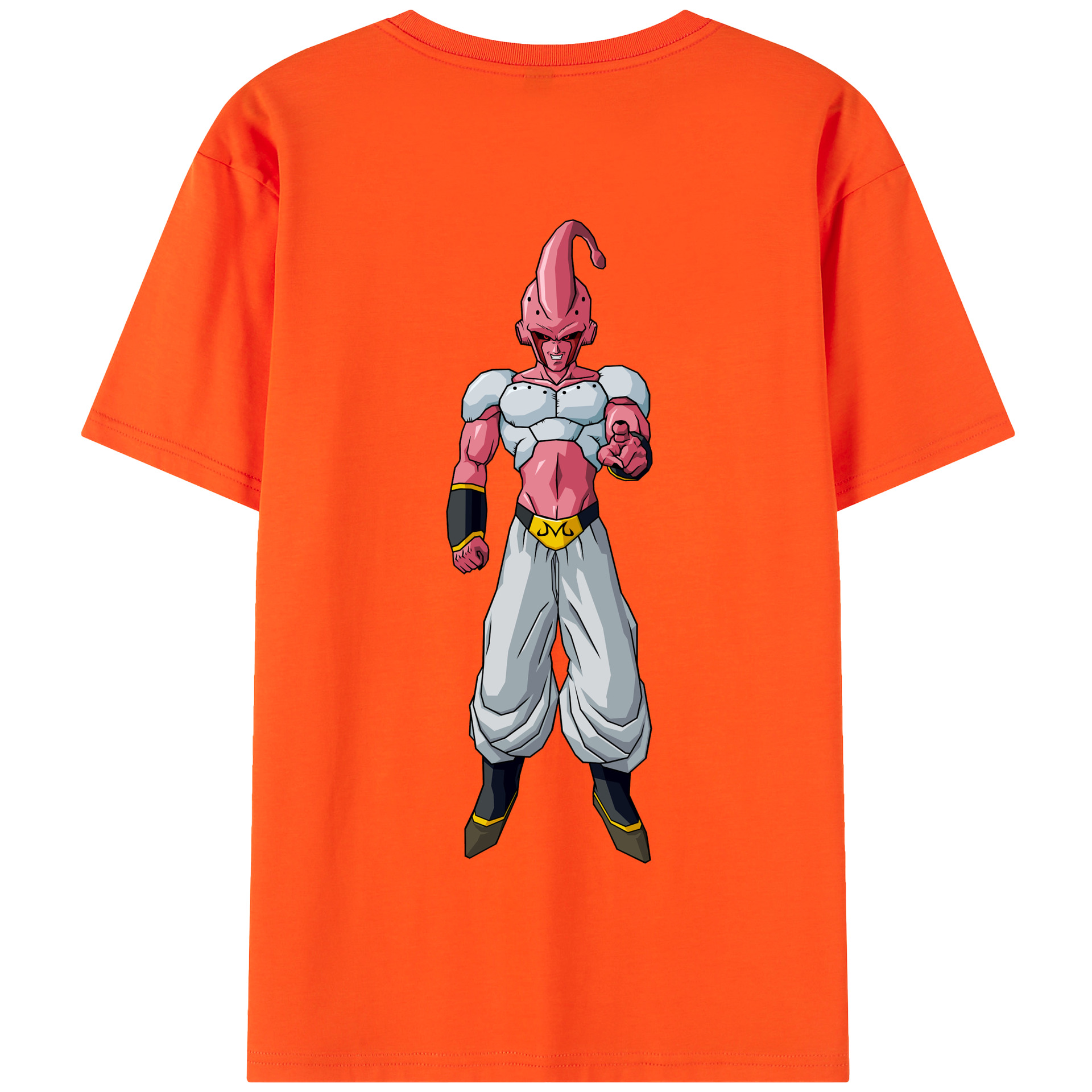 （画像用） ドラゴンボール 魔人ブウ DRAGON BALL Majin Buu 綿100％半袖Tシャツ（背面プリント）