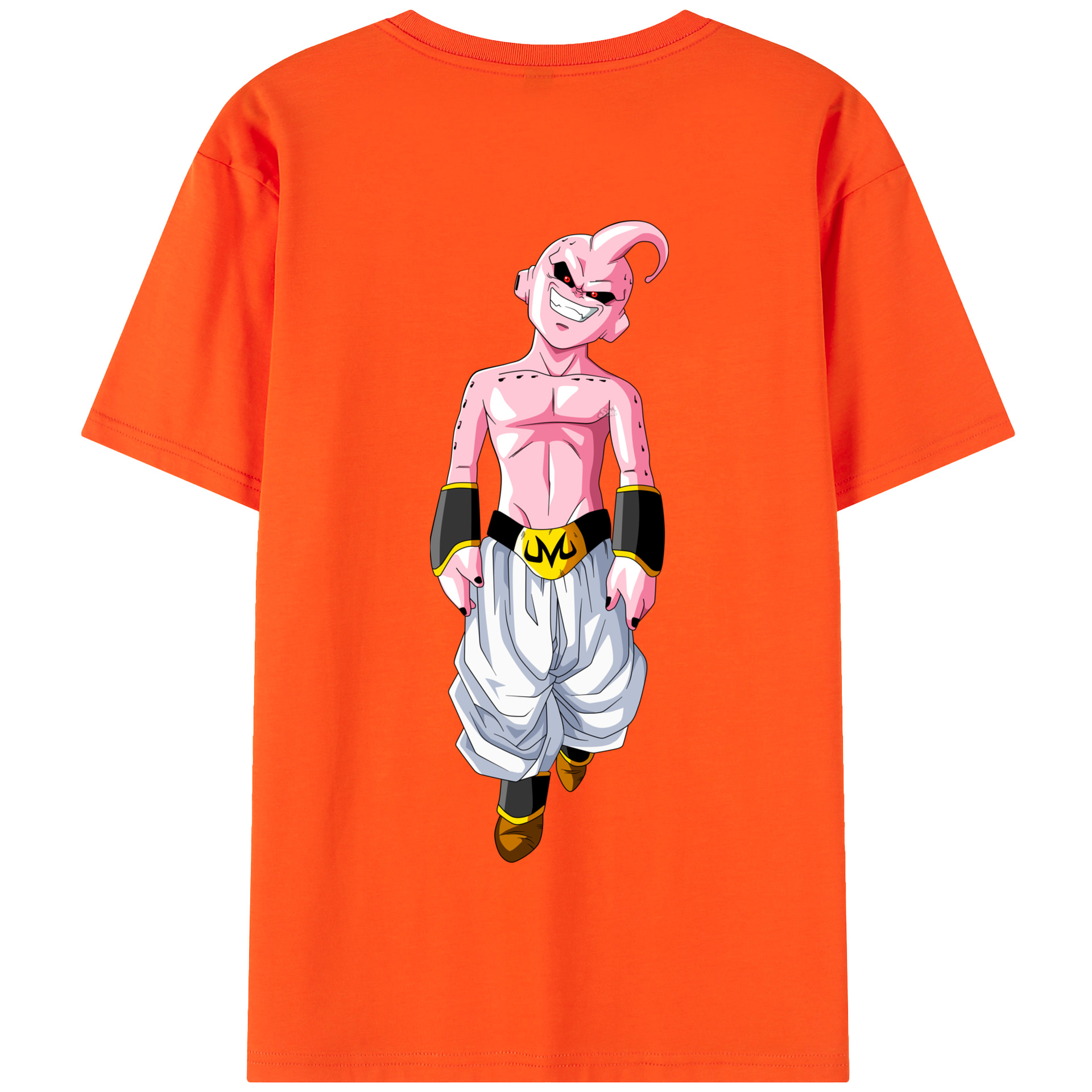 （画像用） ドラゴンボール 魔人ブウ DRAGON BALL Majin Buu 綿100％半袖Tシャツ（背面プリント）