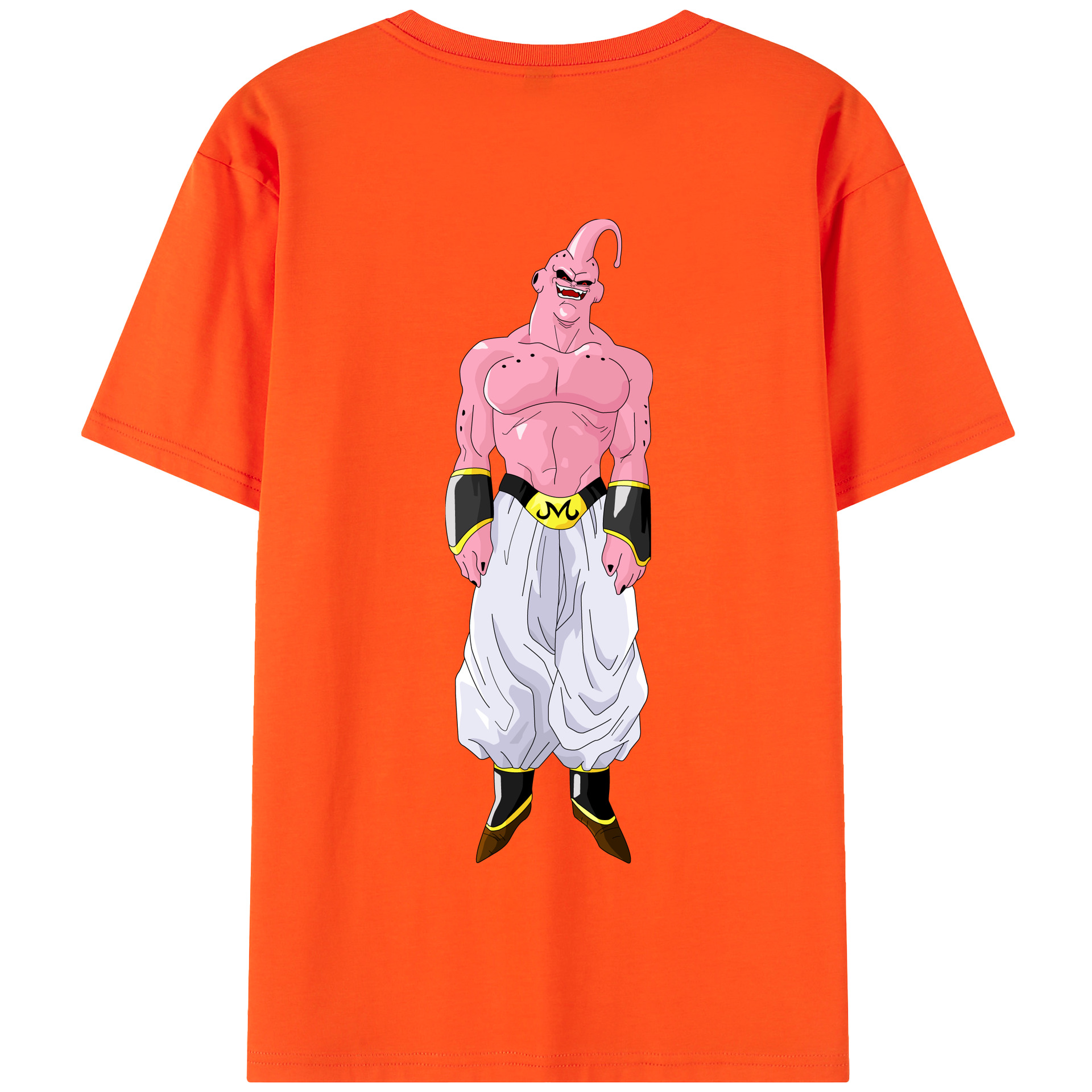 （画像用） ドラゴンボール 魔人ブウ DRAGON BALL Majin Buu 綿100％半袖Tシャツ（背面プリント）