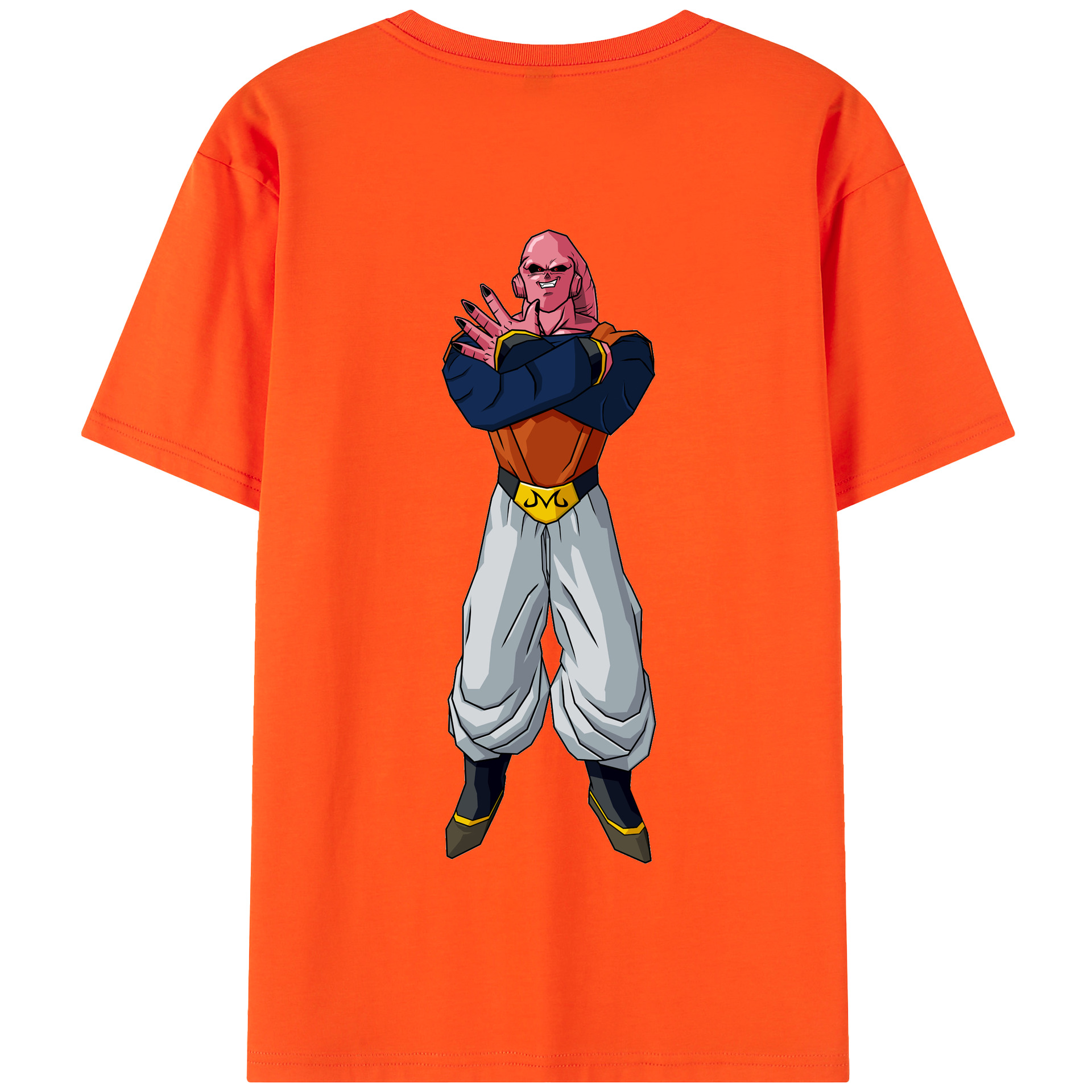 （画像用） ドラゴンボール 魔人ブウ DRAGON BALL Majin Buu 綿100％半袖Tシャツ（背面プリント）