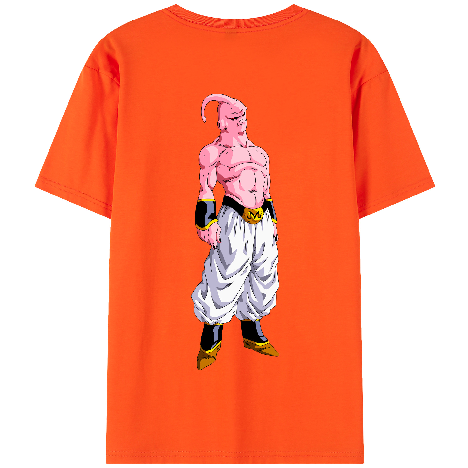 （画像用） ドラゴンボール 魔人ブウ DRAGON BALL Majin Buu 綿100％半袖Tシャツ（背面プリント）