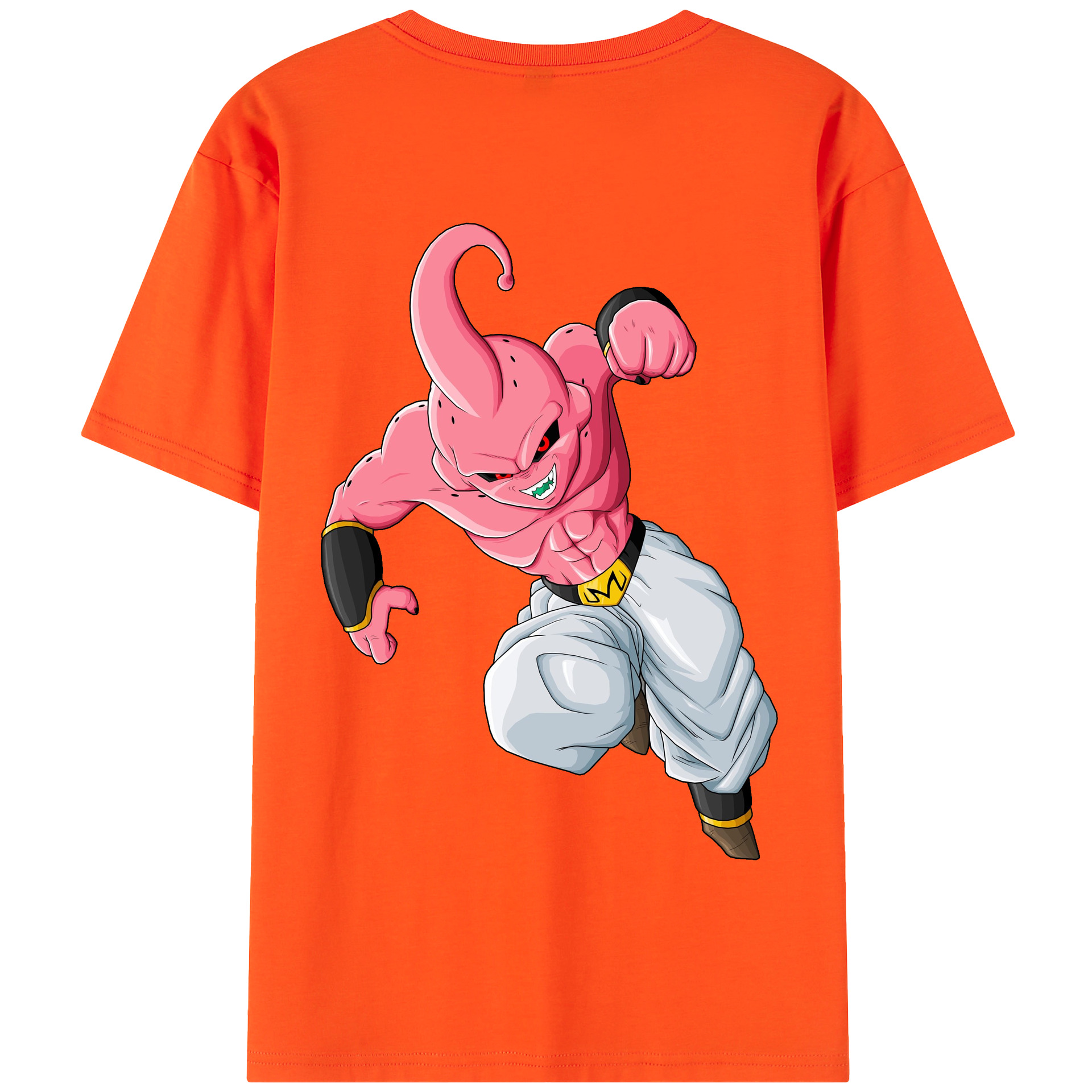（画像用） ドラゴンボール 魔人ブウ DRAGON BALL Majin Buu 綿100％半袖Tシャツ（背面プリント）