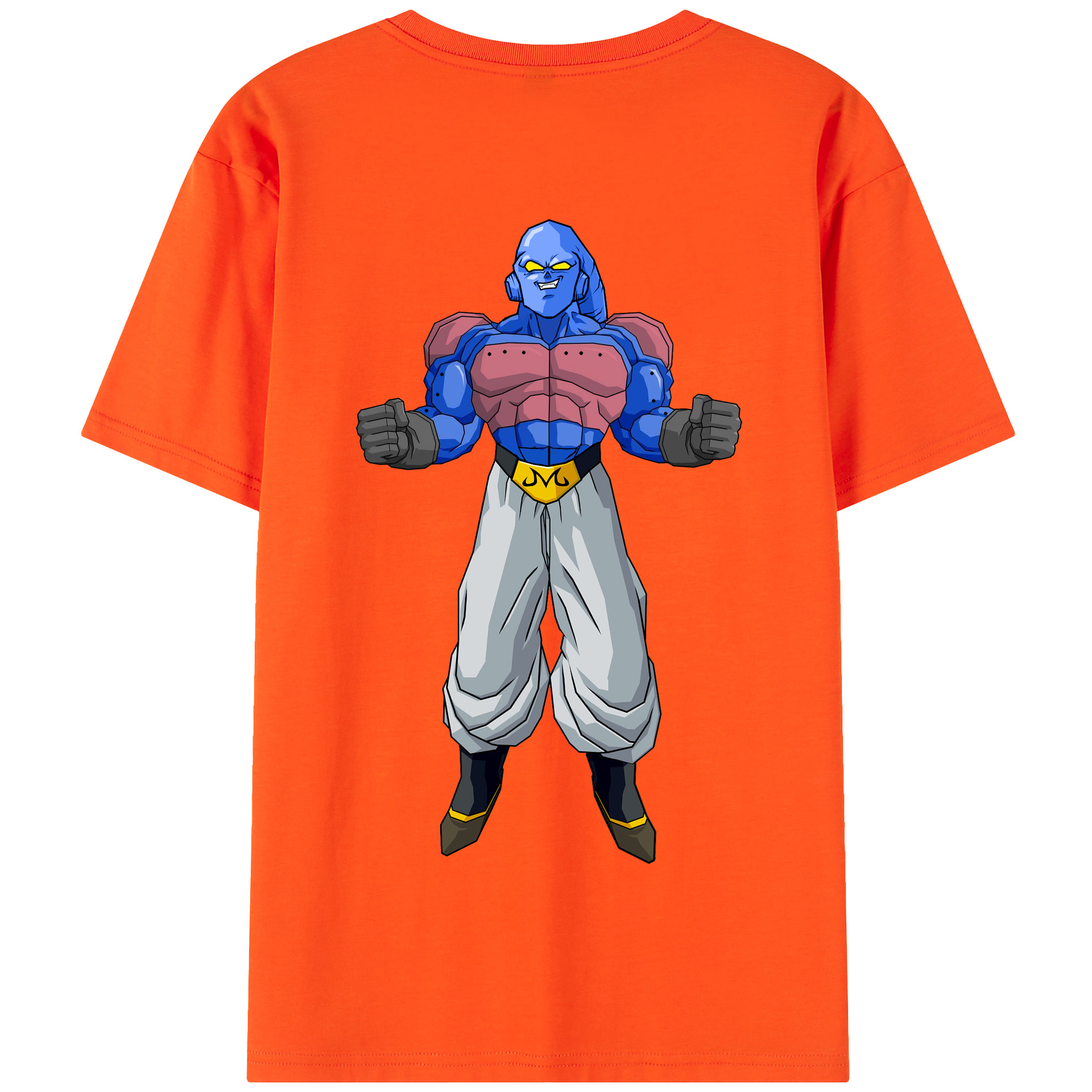 （画像用） ドラゴンボール 魔人ブウ DRAGON BALL Majin Buu 綿100％半袖Tシャツ（背面プリント）