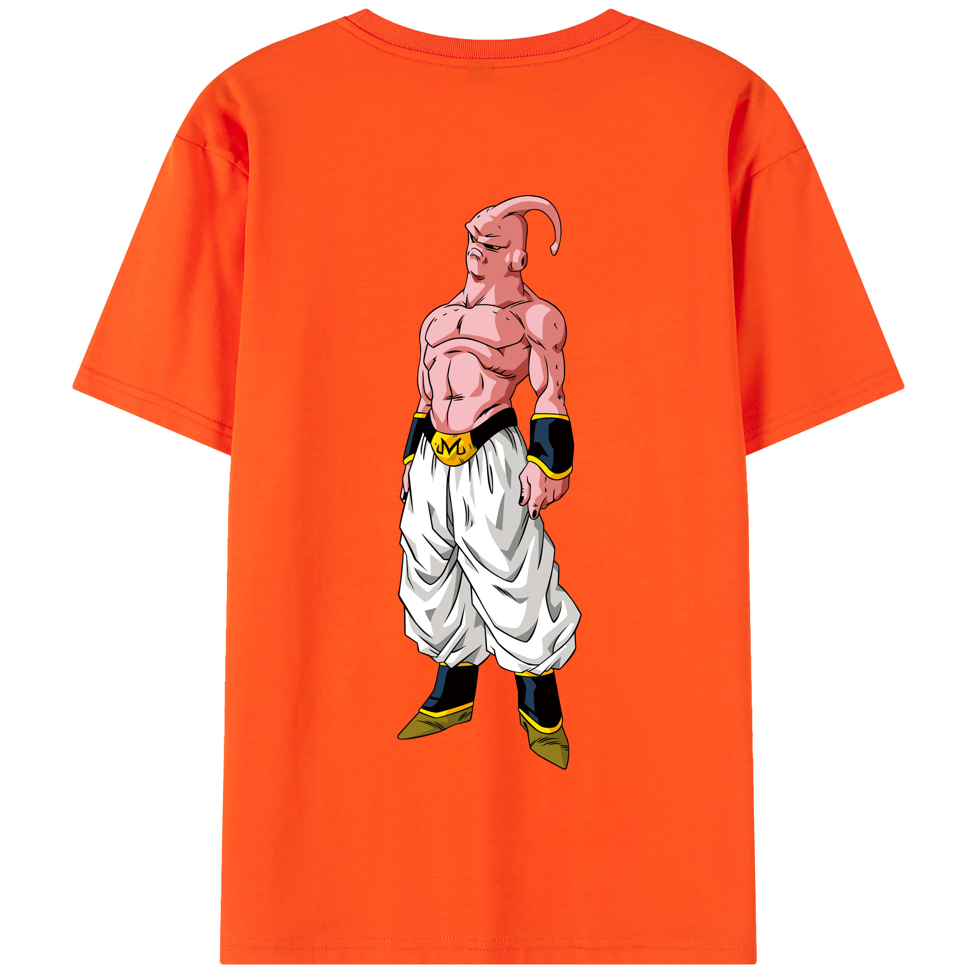 （画像用） ドラゴンボール 魔人ブウ DRAGON BALL Majin Buu 綿100％半袖Tシャツ（背面プリント）