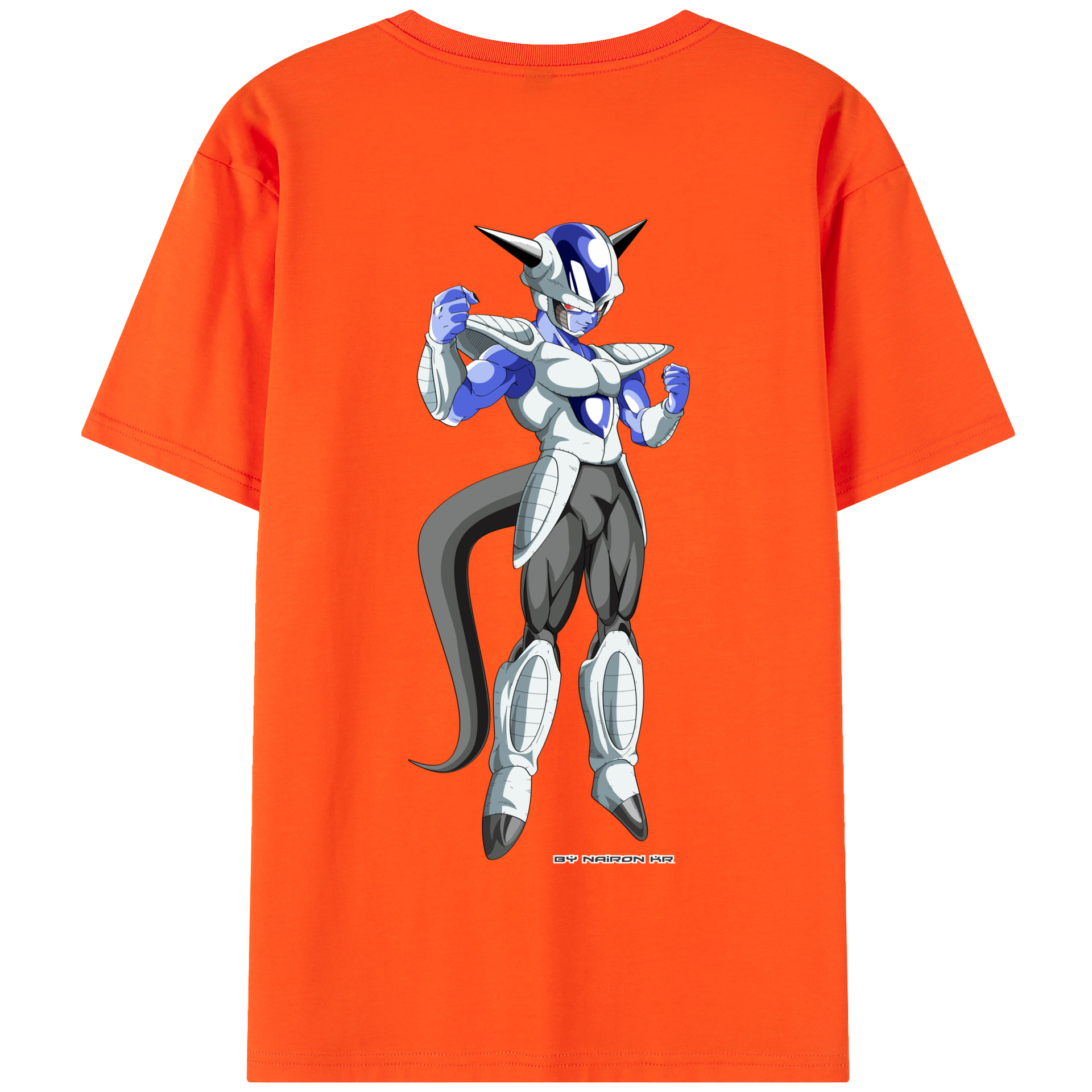 （画像用） ドラゴンボール フリーザ DRAGON BALL Frieza 綿100％半袖Tシャツ（背面プリント）