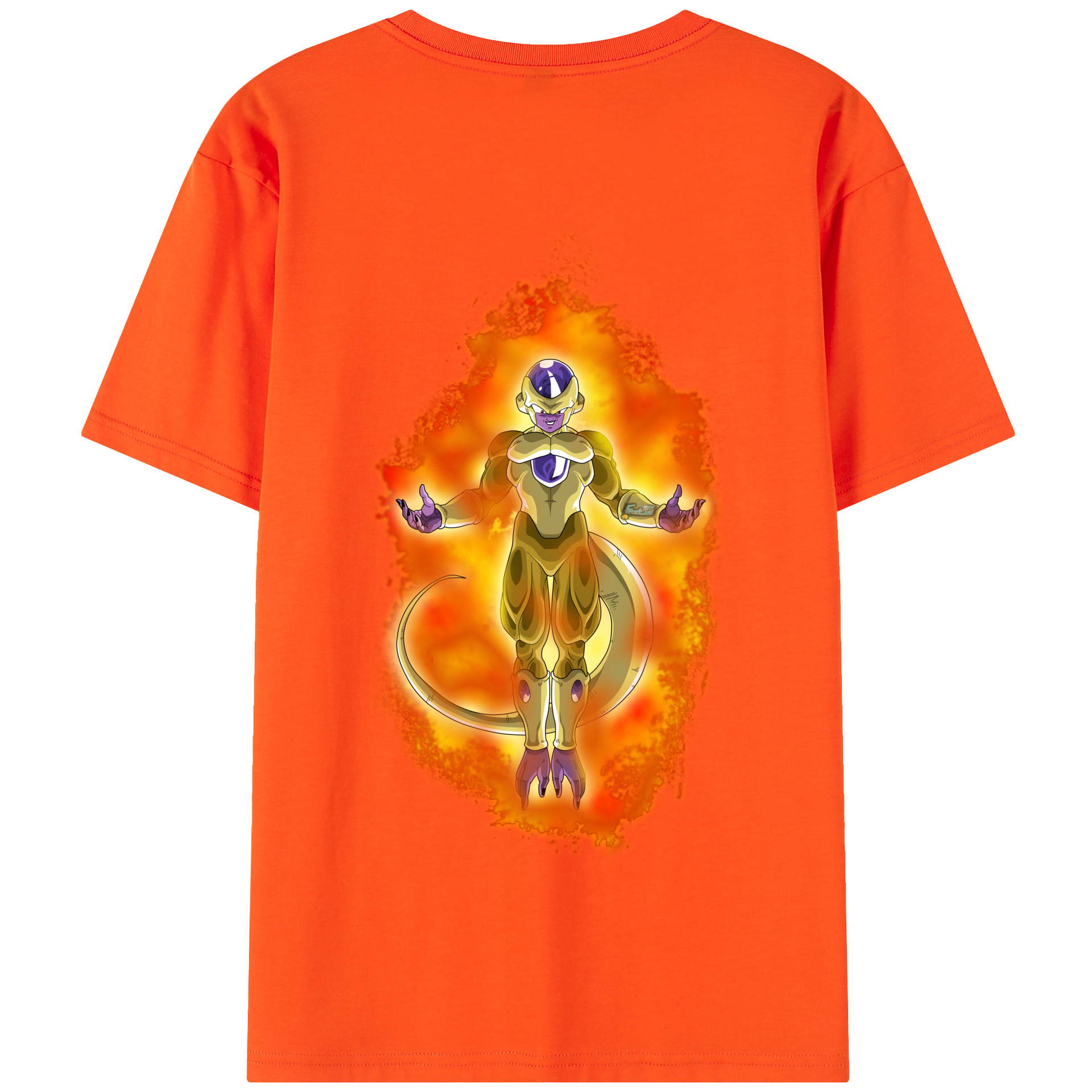 （画像用） ドラゴンボール フリーザ DRAGON BALL Frieza 綿100％半袖Tシャツ（背面プリント）