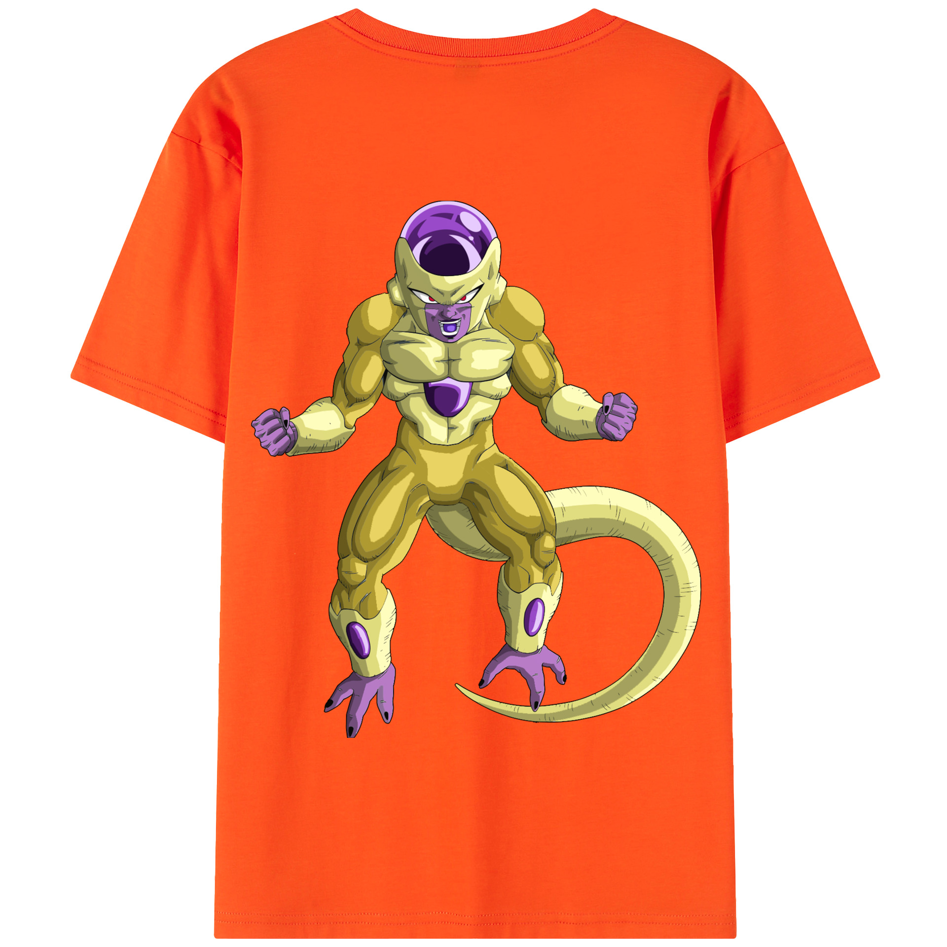 （画像用） ドラゴンボール フリーザ DRAGON BALL Frieza 綿100％半袖Tシャツ（背面プリント）