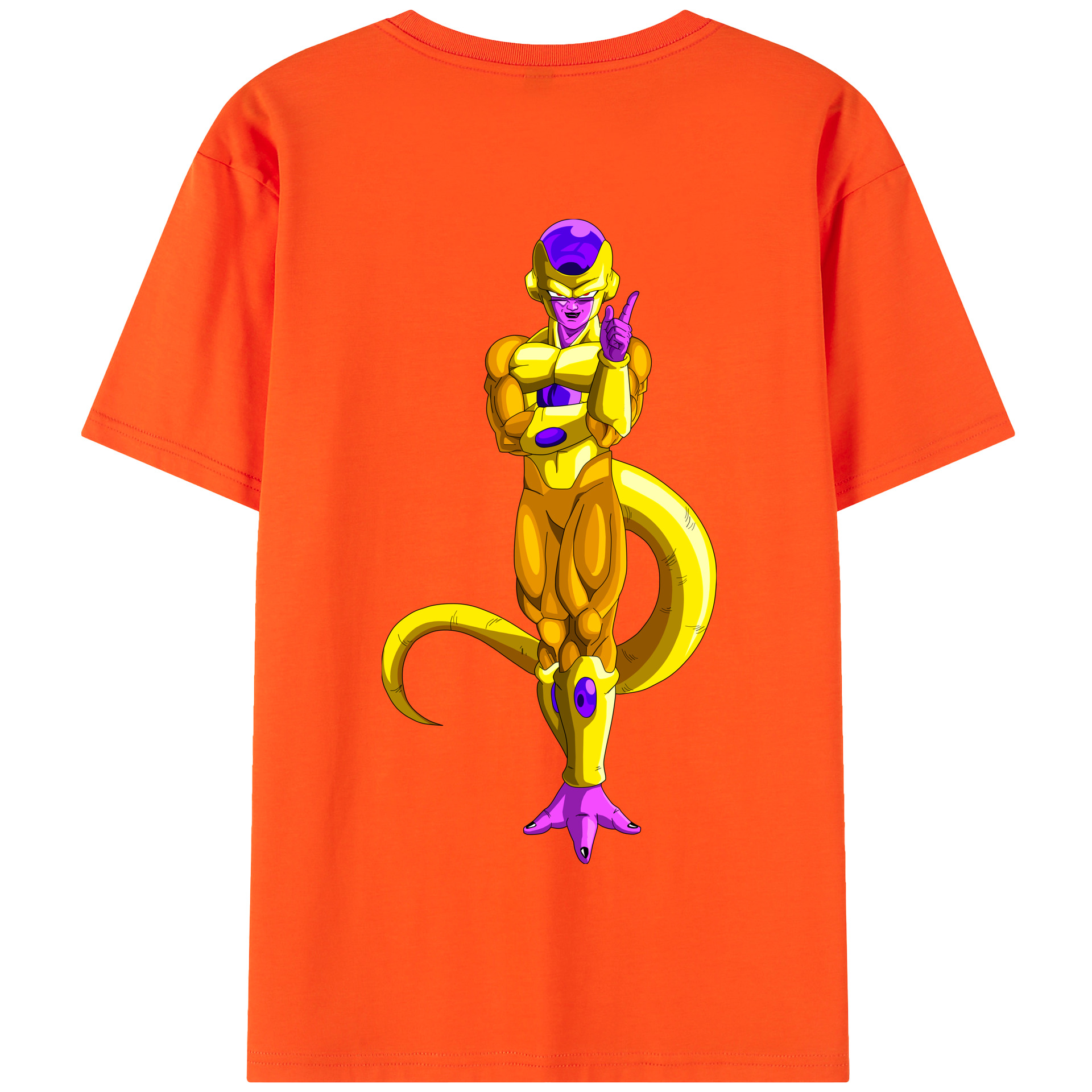 （画像用） ドラゴンボール フリーザ DRAGON BALL Frieza 綿100％半袖Tシャツ（背面プリント）