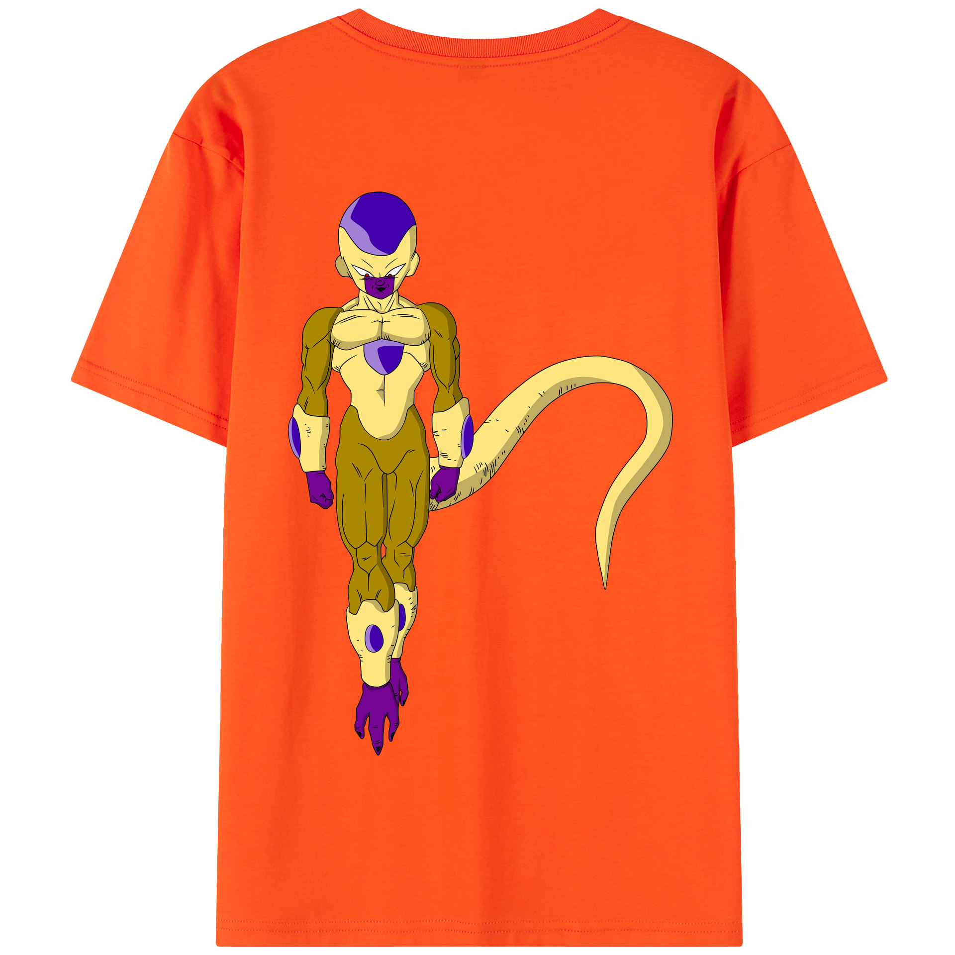 （画像用） ドラゴンボール フリーザ DRAGON BALL Frieza 綿100％半袖Tシャツ（背面プリント）