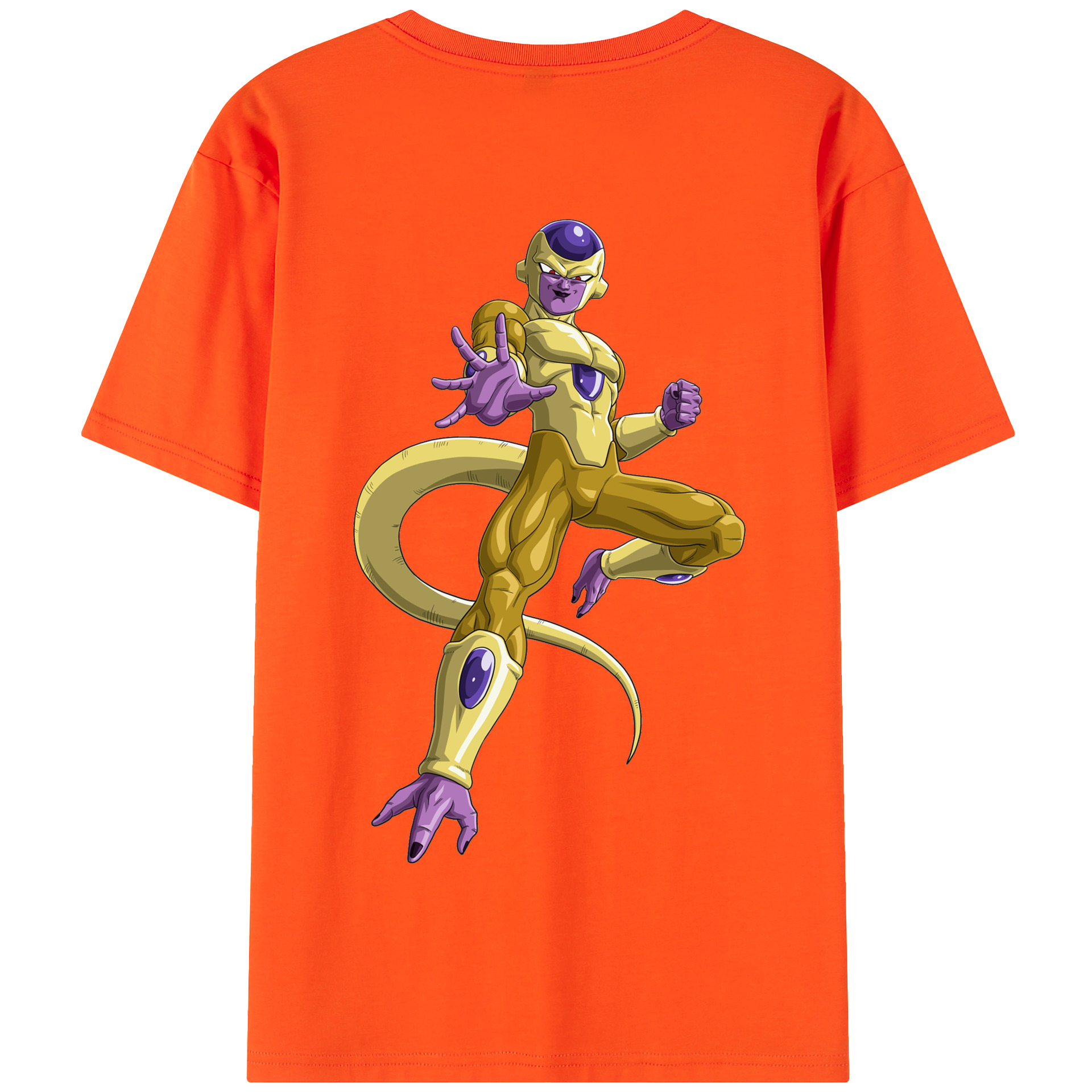 （画像用） ドラゴンボール フリーザ DRAGON BALL Frieza 綿100％半袖Tシャツ（背面プリント）