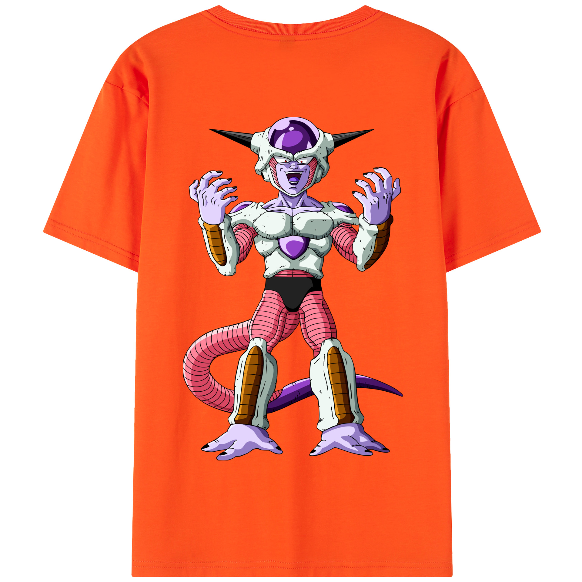 （画像用） ドラゴンボール フリーザ DRAGON BALL Frieza 綿100％半袖Tシャツ（背面プリント）
