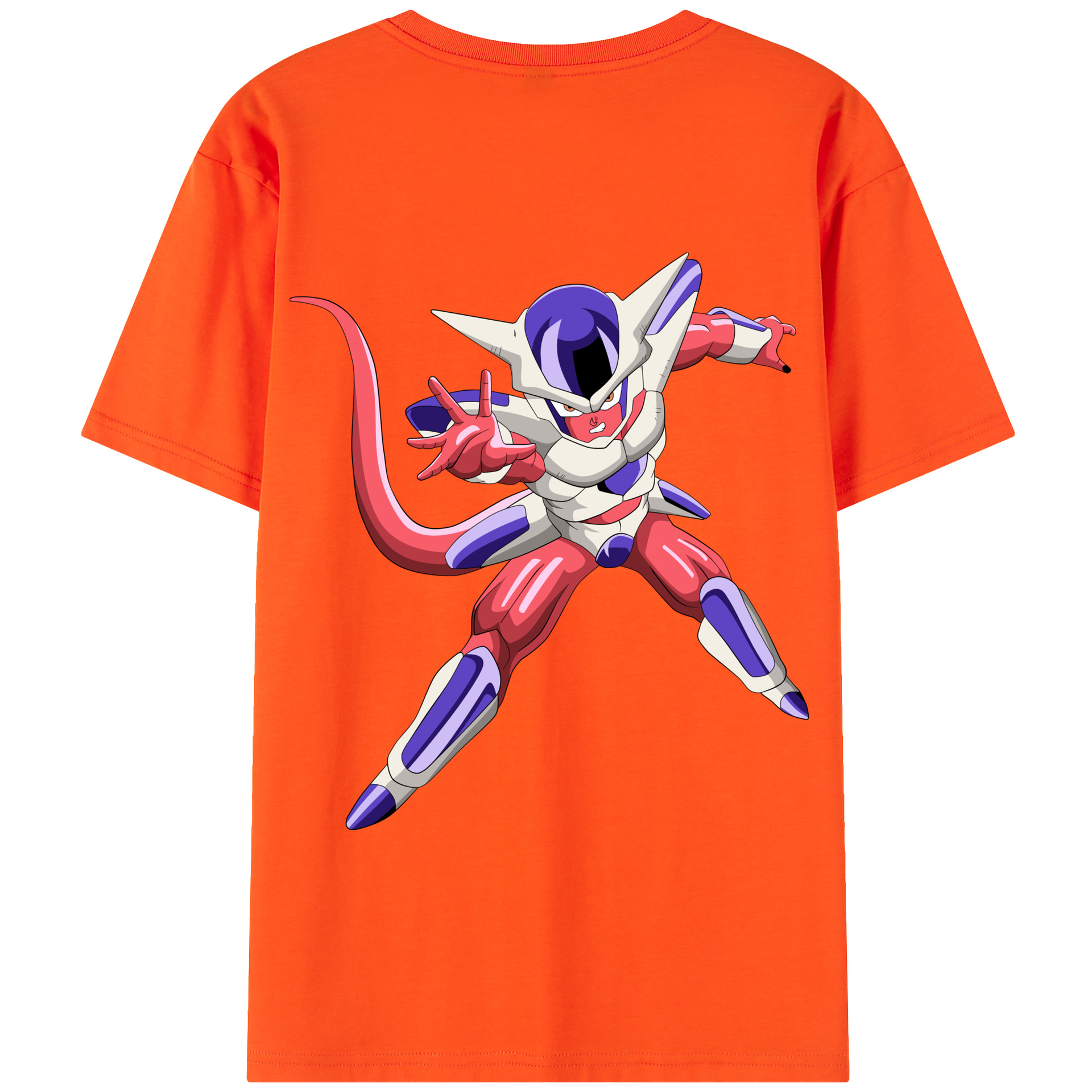 （画像用） ドラゴンボール フリーザ DRAGON BALL Frieza 綿100％半袖Tシャツ（背面プリント）