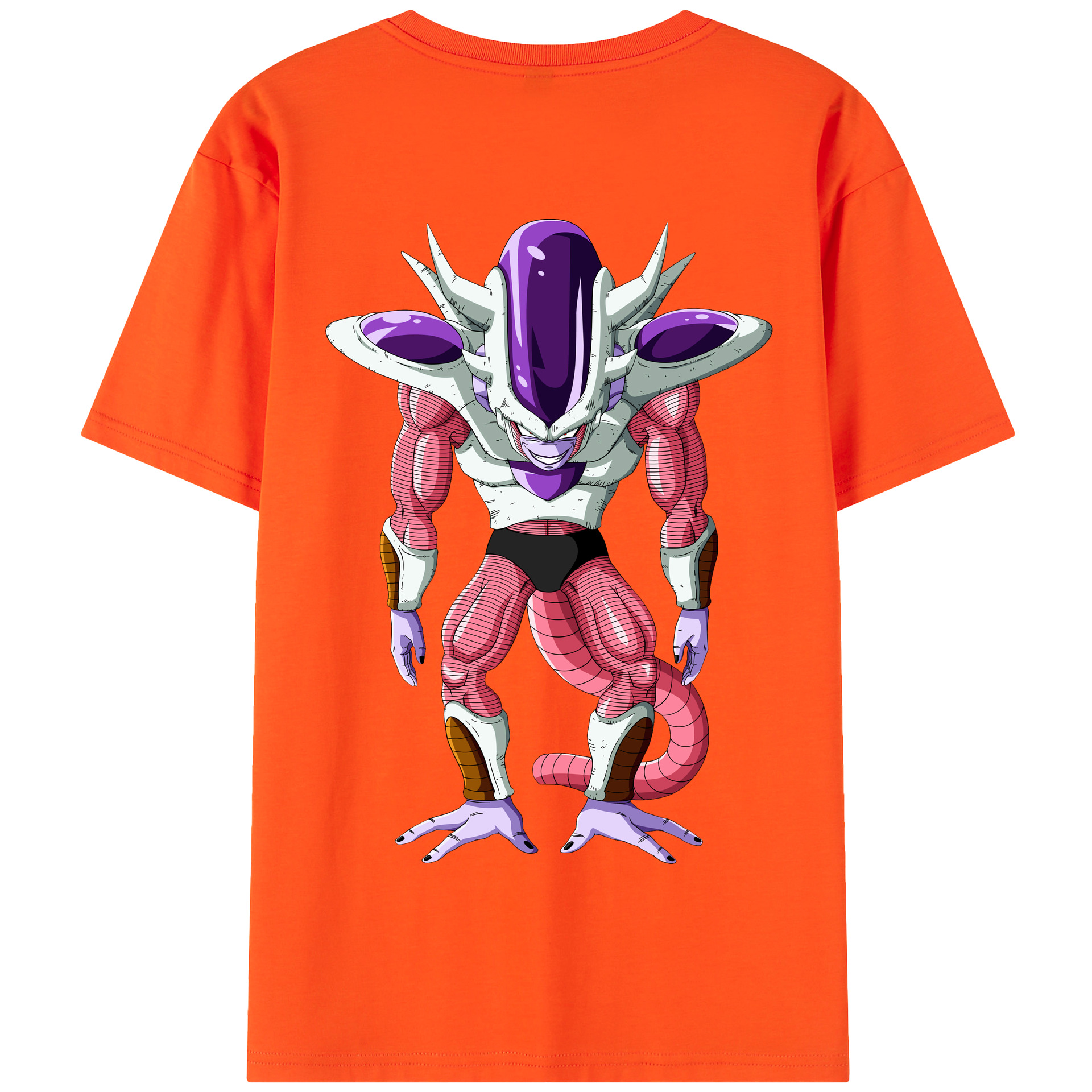 （画像用） ドラゴンボール フリーザ DRAGON BALL Frieza 綿100％半袖Tシャツ（背面プリント）