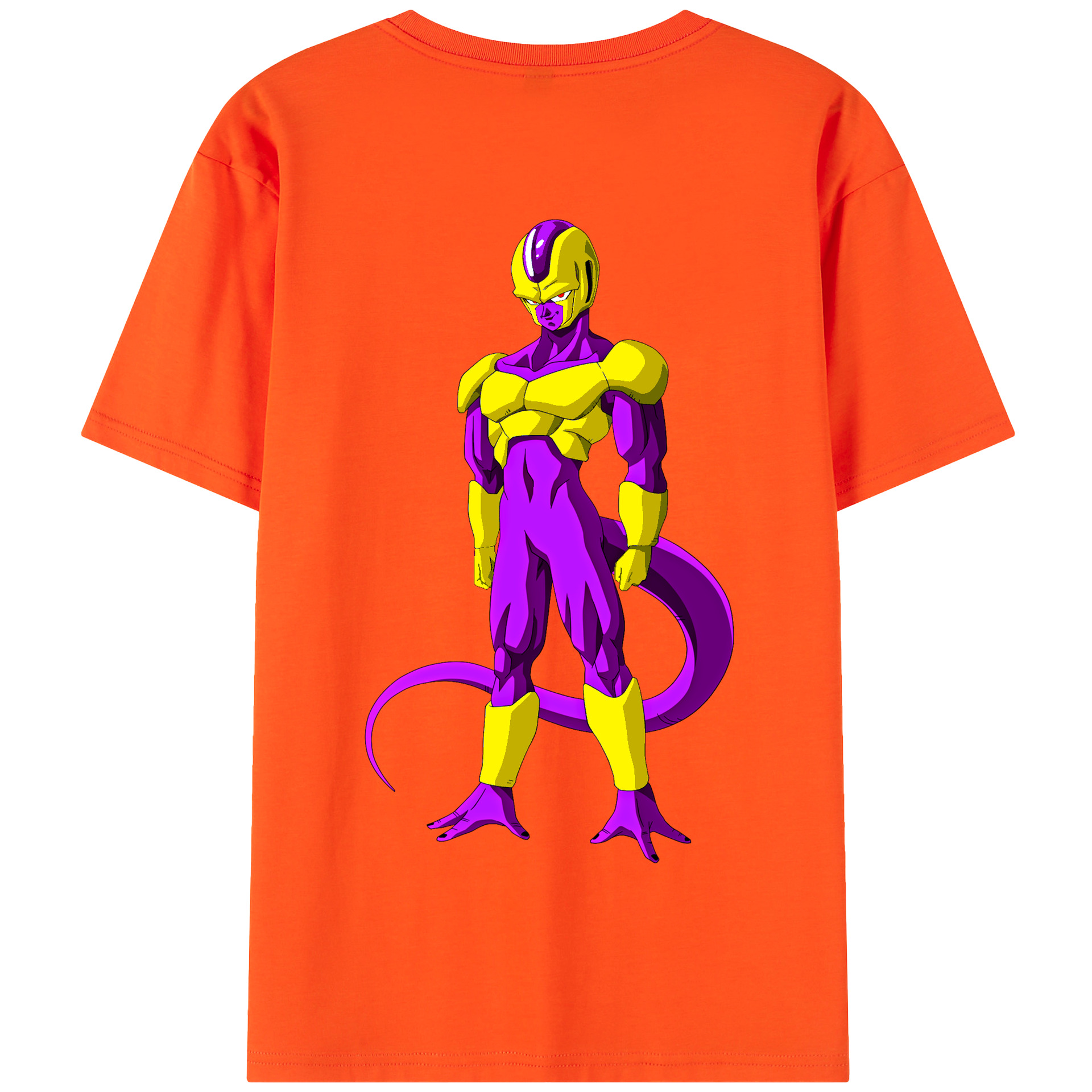 （画像用） ドラゴンボール フリーザ DRAGON BALL Frieza 綿100％半袖Tシャツ（背面プリント）