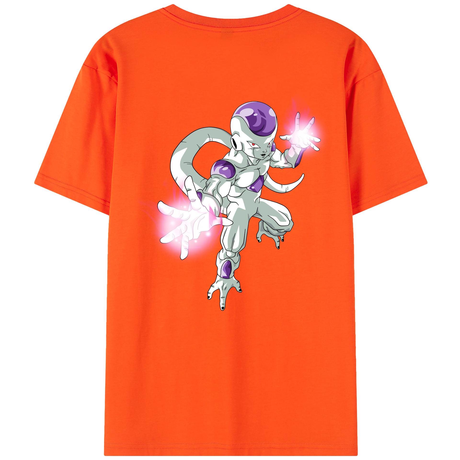 （画像用） ドラゴンボール フリーザ DRAGON BALL Frieza 綿100％半袖Tシャツ（背面プリント）