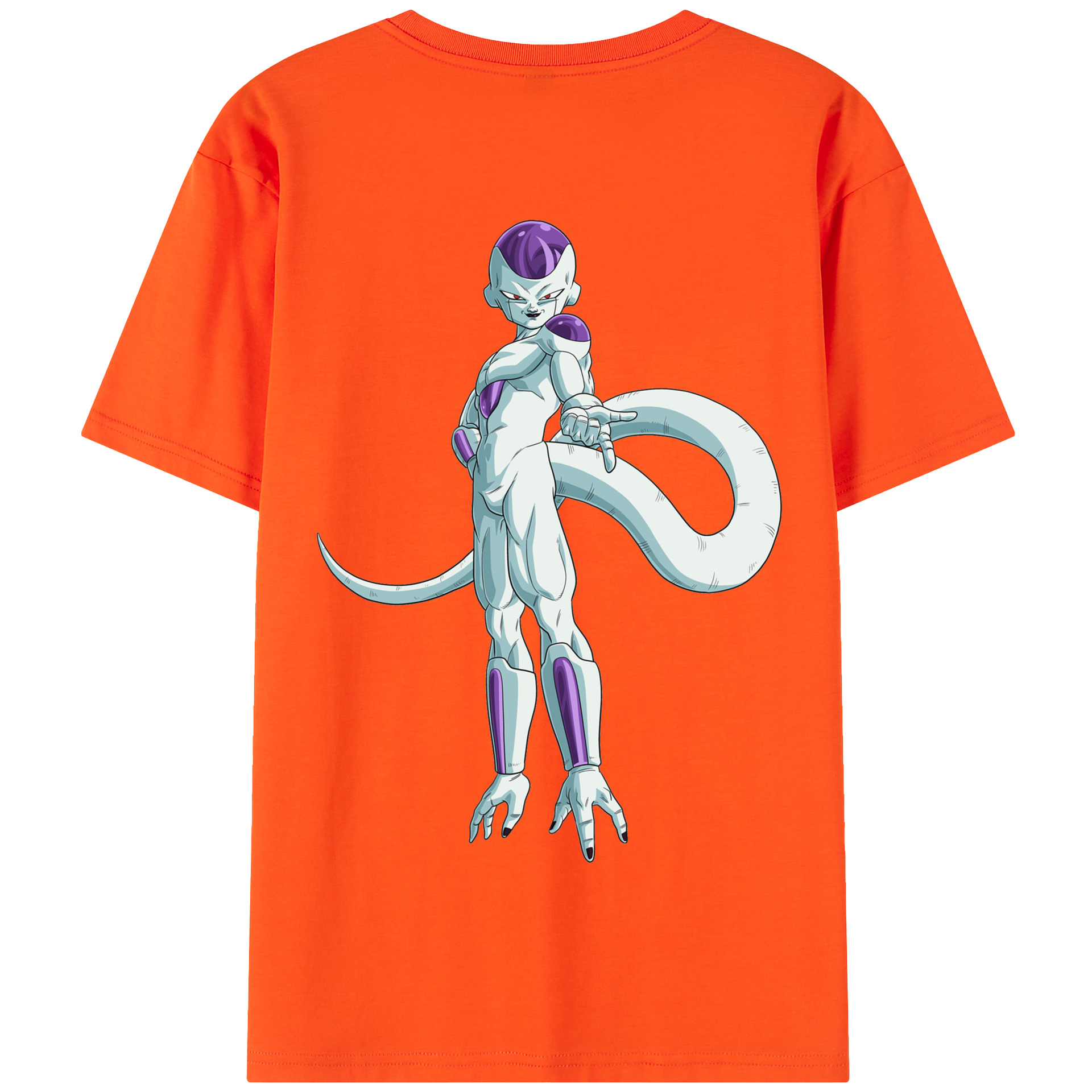 （画像用） ドラゴンボール フリーザ DRAGON BALL Frieza 綿100％半袖Tシャツ（背面プリント）