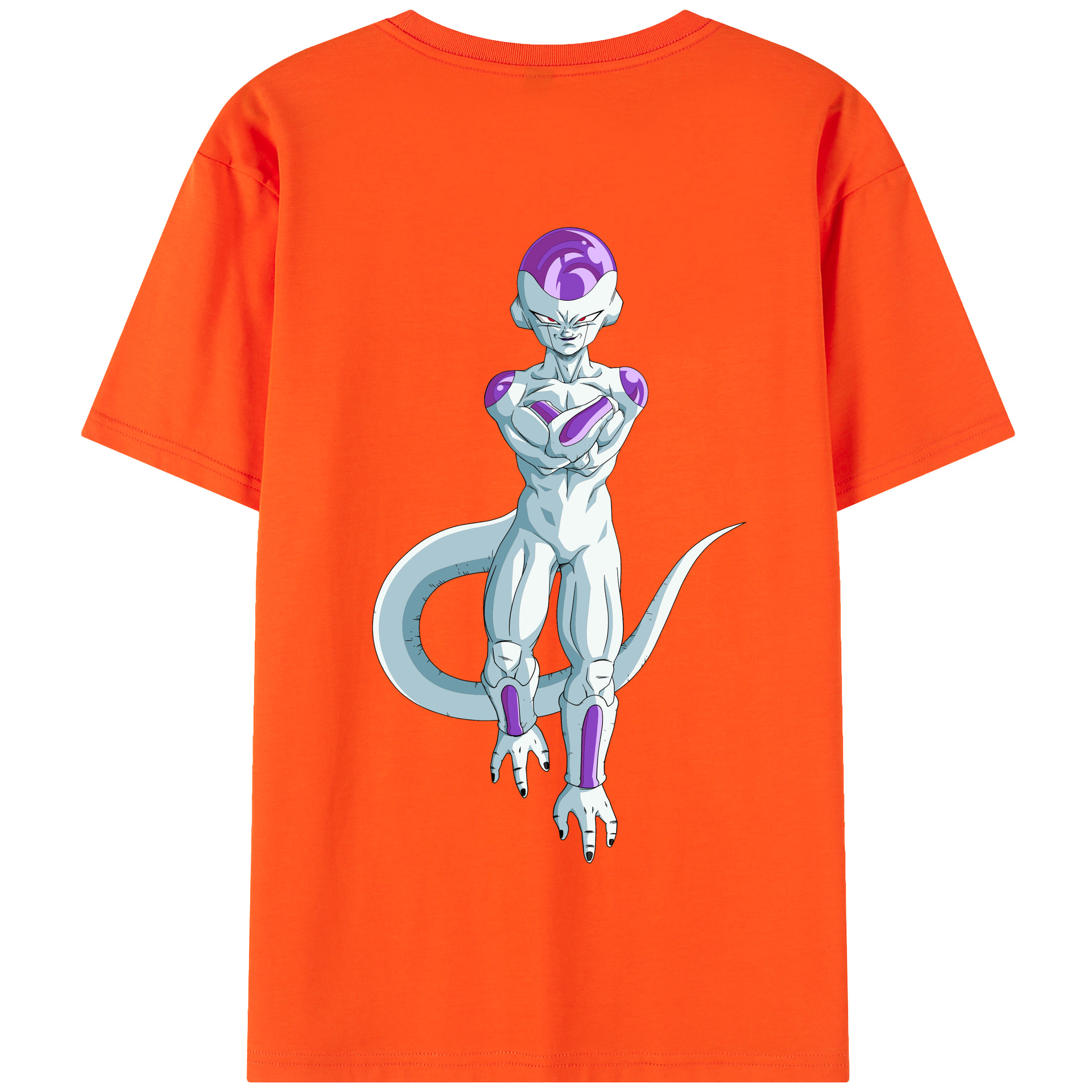 （画像用） ドラゴンボール フリーザ DRAGON BALL Frieza 綿100％半袖Tシャツ（背面プリント）