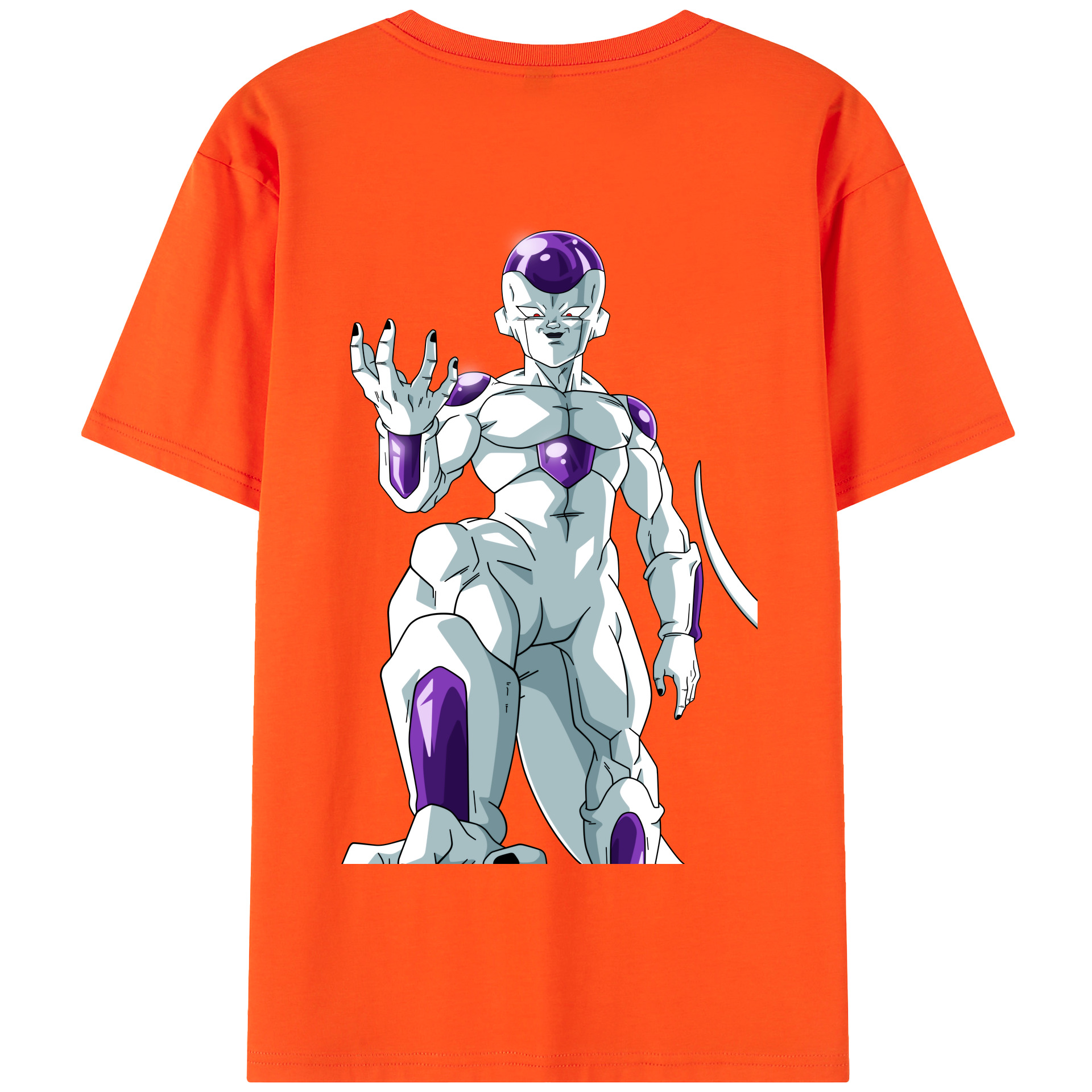 （画像用） ドラゴンボール フリーザ DRAGON BALL Frieza 綿100％半袖Tシャツ（背面プリント）