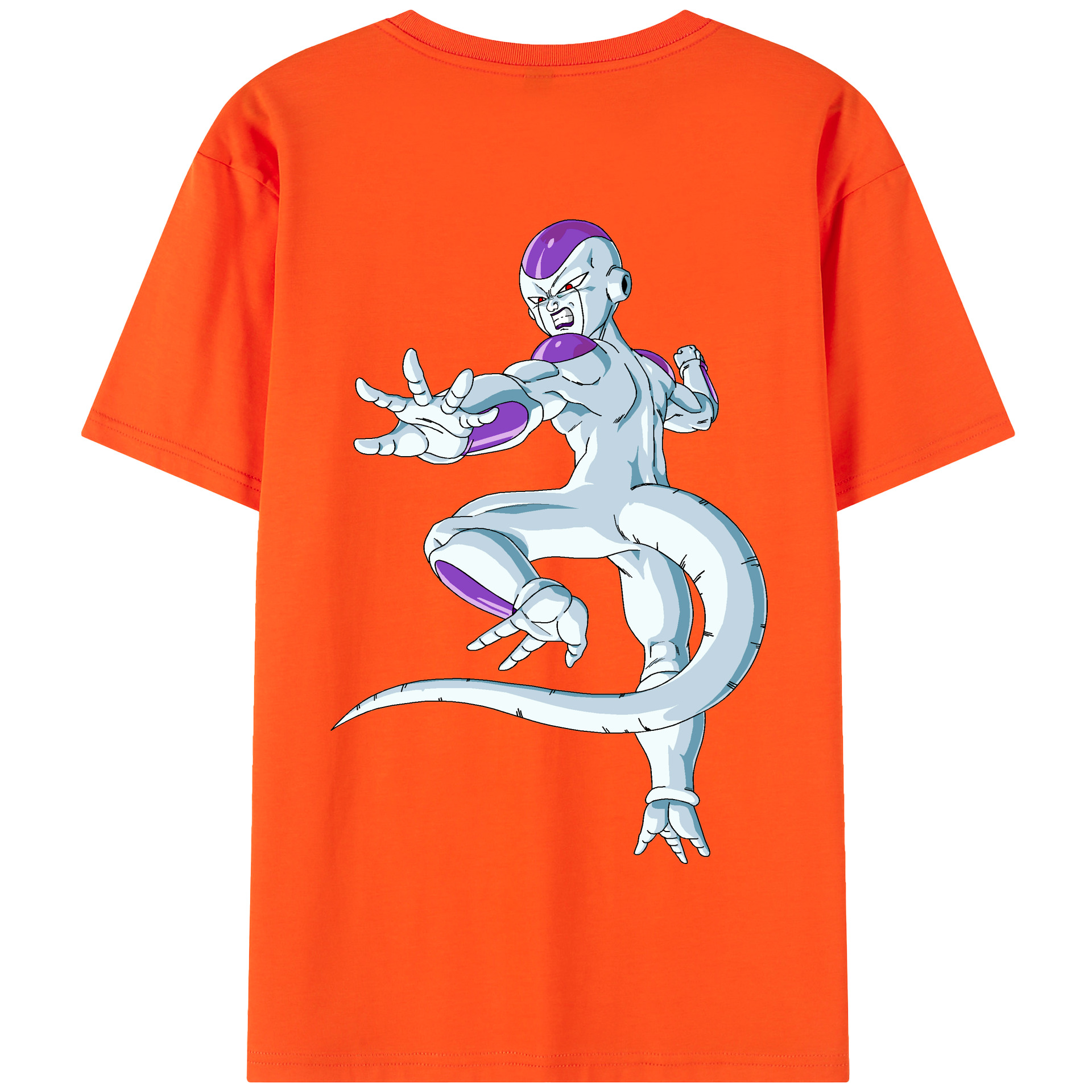 （画像用） ドラゴンボール フリーザ DRAGON BALL Frieza 綿100％半袖Tシャツ（背面プリント）