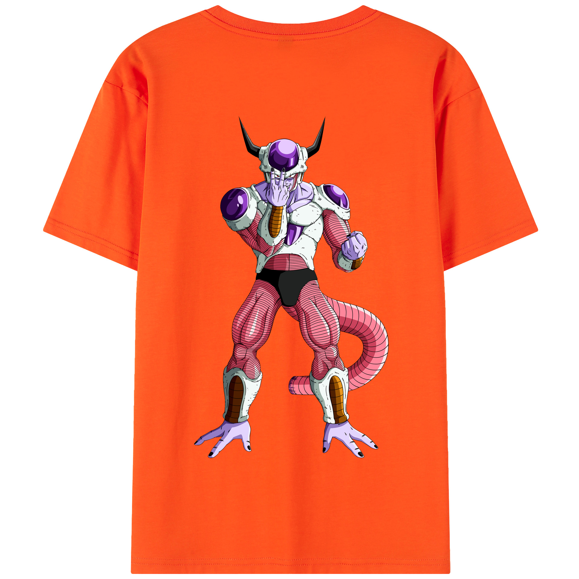 （画像用） ドラゴンボール フリーザ DRAGON BALL Frieza 綿100％半袖Tシャツ（背面プリント）