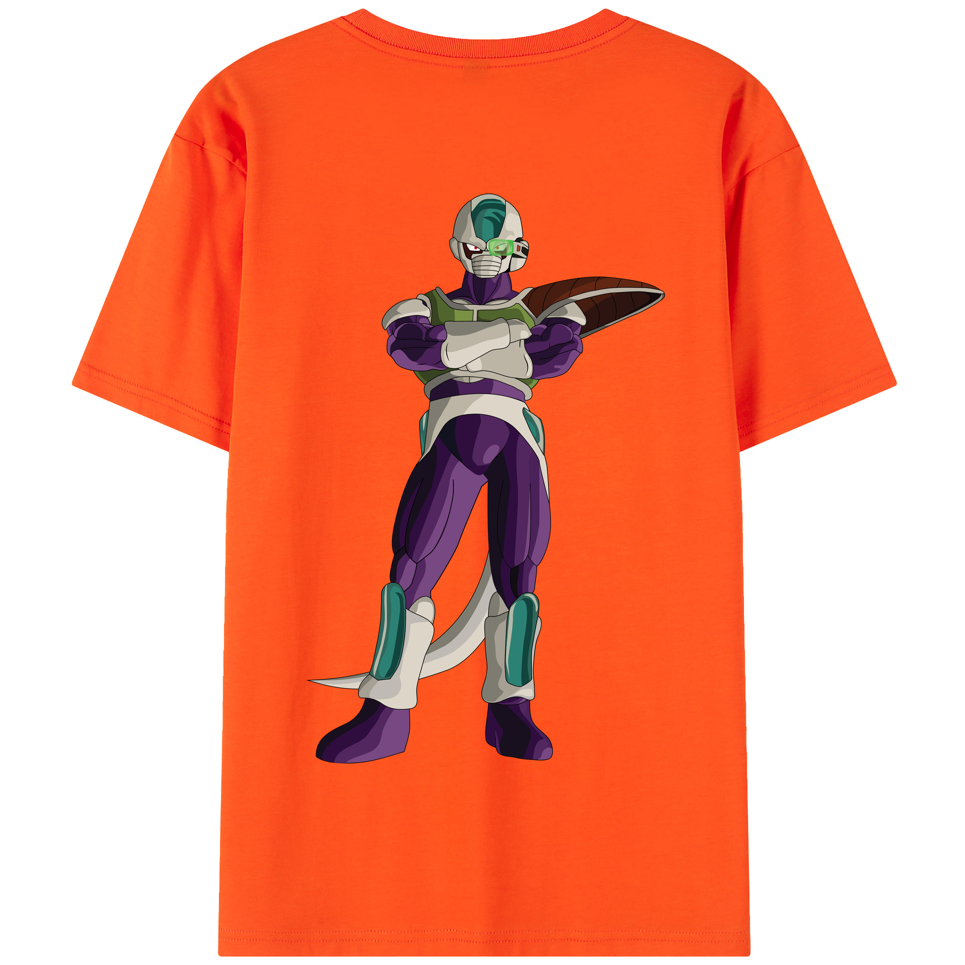 （画像用） ドラゴンボール フリーザ DRAGON BALL Frieza 綿100％半袖Tシャツ（背面プリント）
